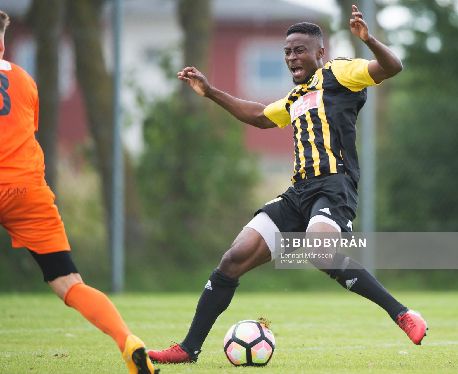 IFK Hässleholms Kojo Annor i matchen i division 2 mellan