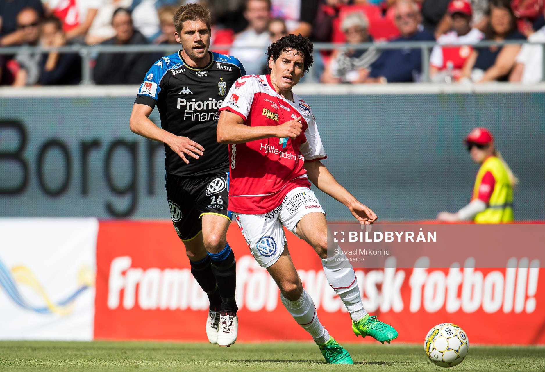 IFK Göteborgs Mikael Boman och Kalmars Marko Biskupovic