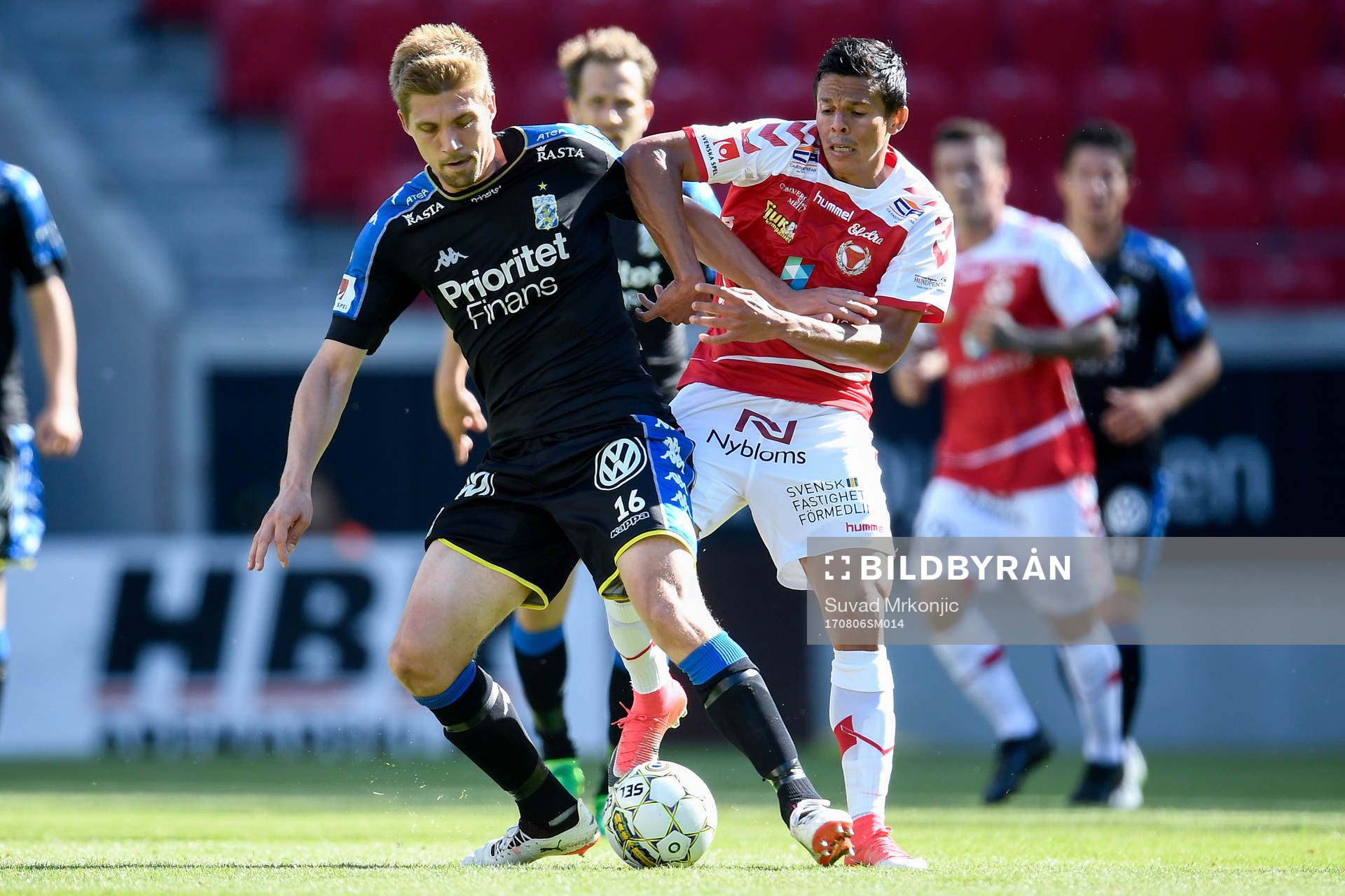 IFK Göteborgs Mikael Boman och Kalmars Romário Pereira