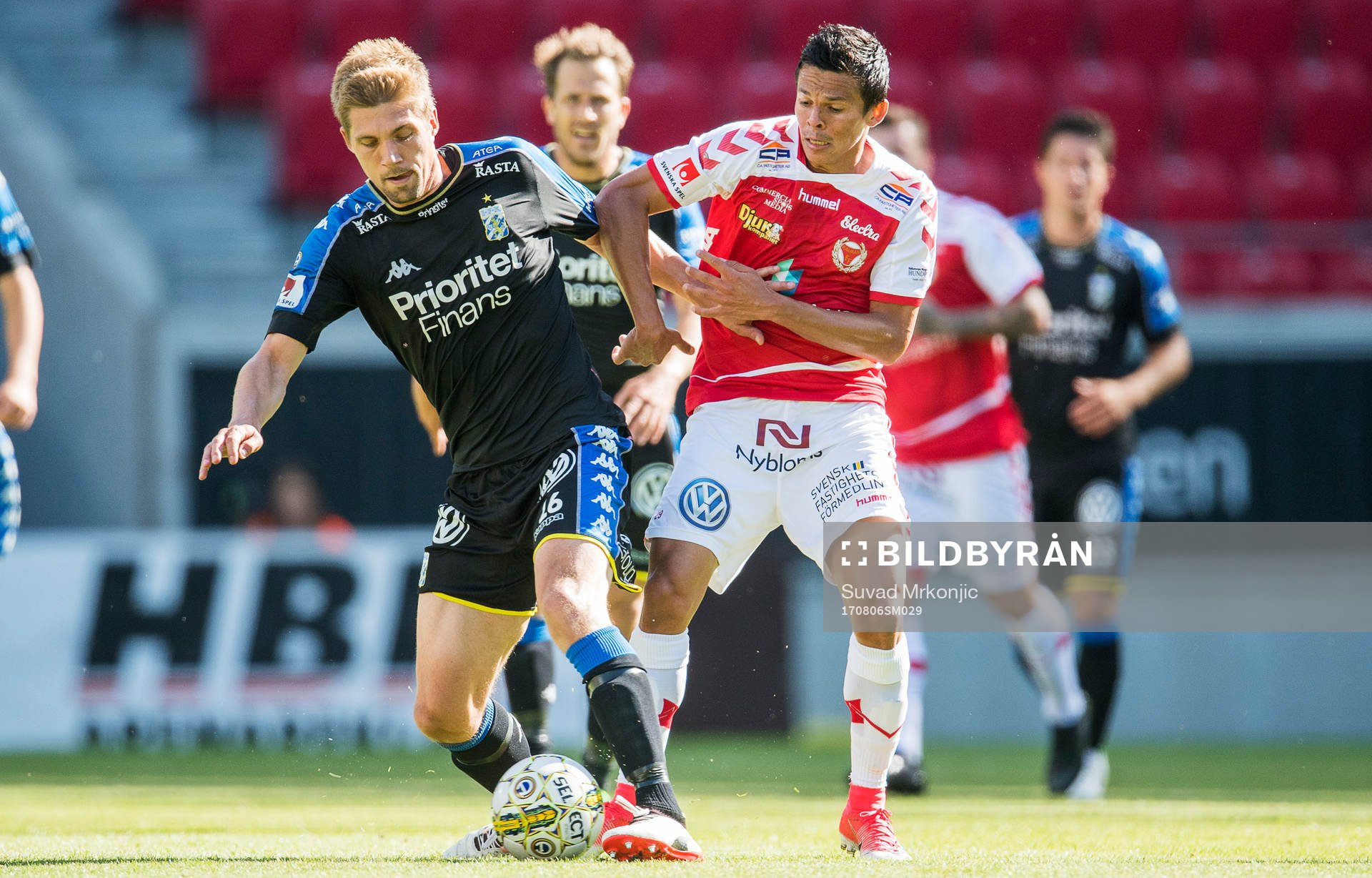 IFK Göteborgs Mikael Boman och Kalmars Romário Pereira