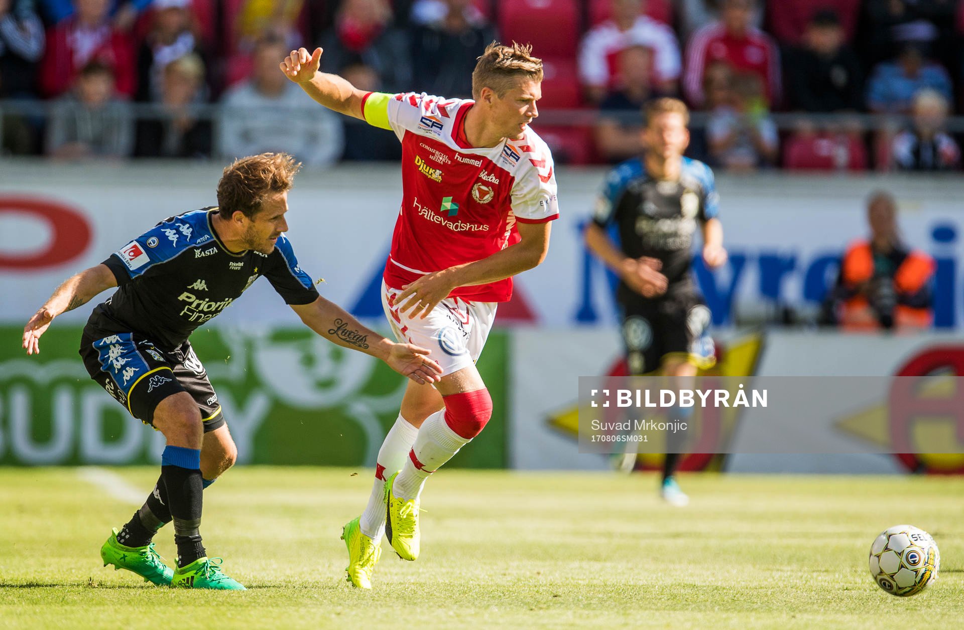 IFK Göteborgs Tobias Hysén och Kalmars Viktor Elm