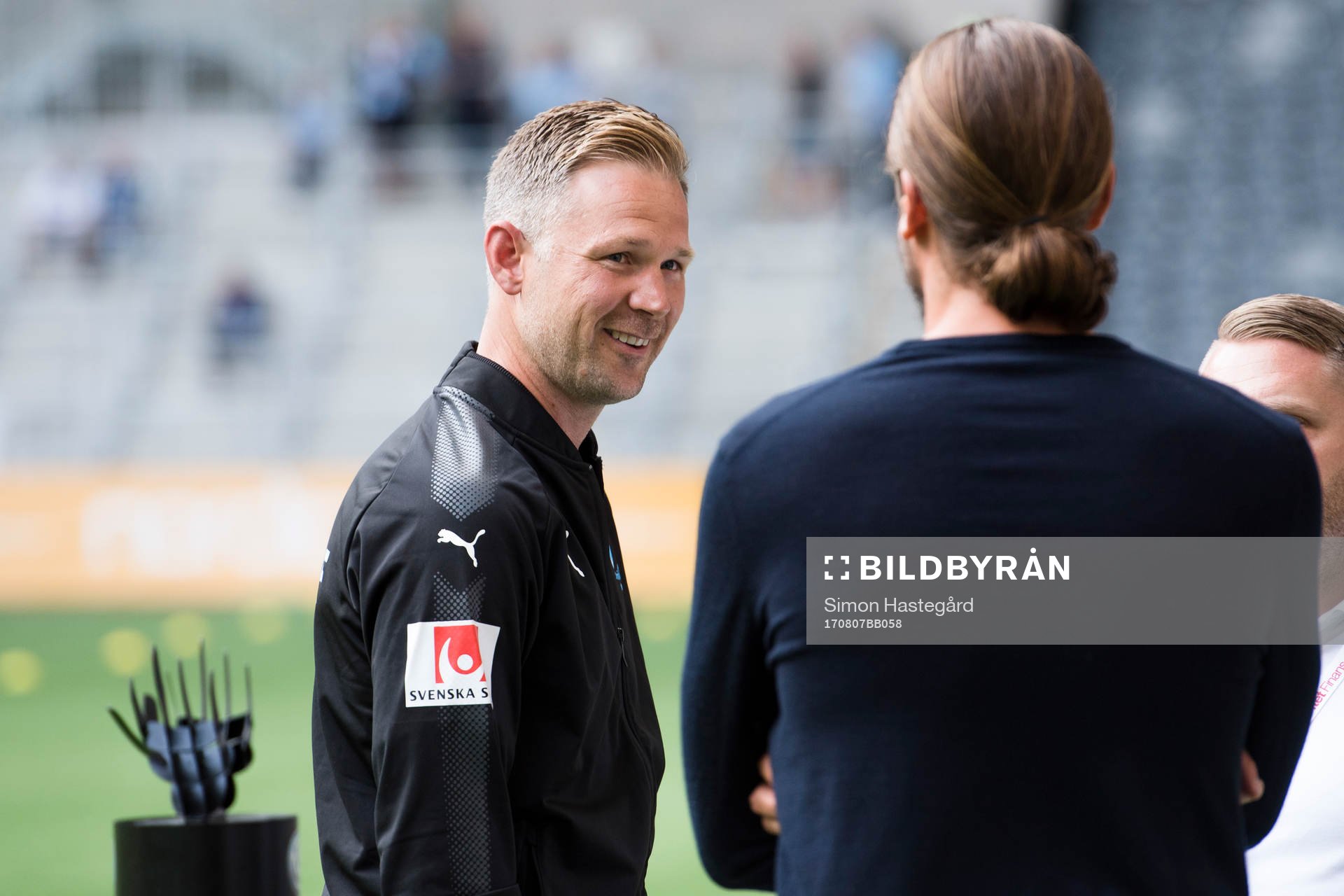 Malmö FFs tränare Magnus Pehrsson före fotbollsmatchen i