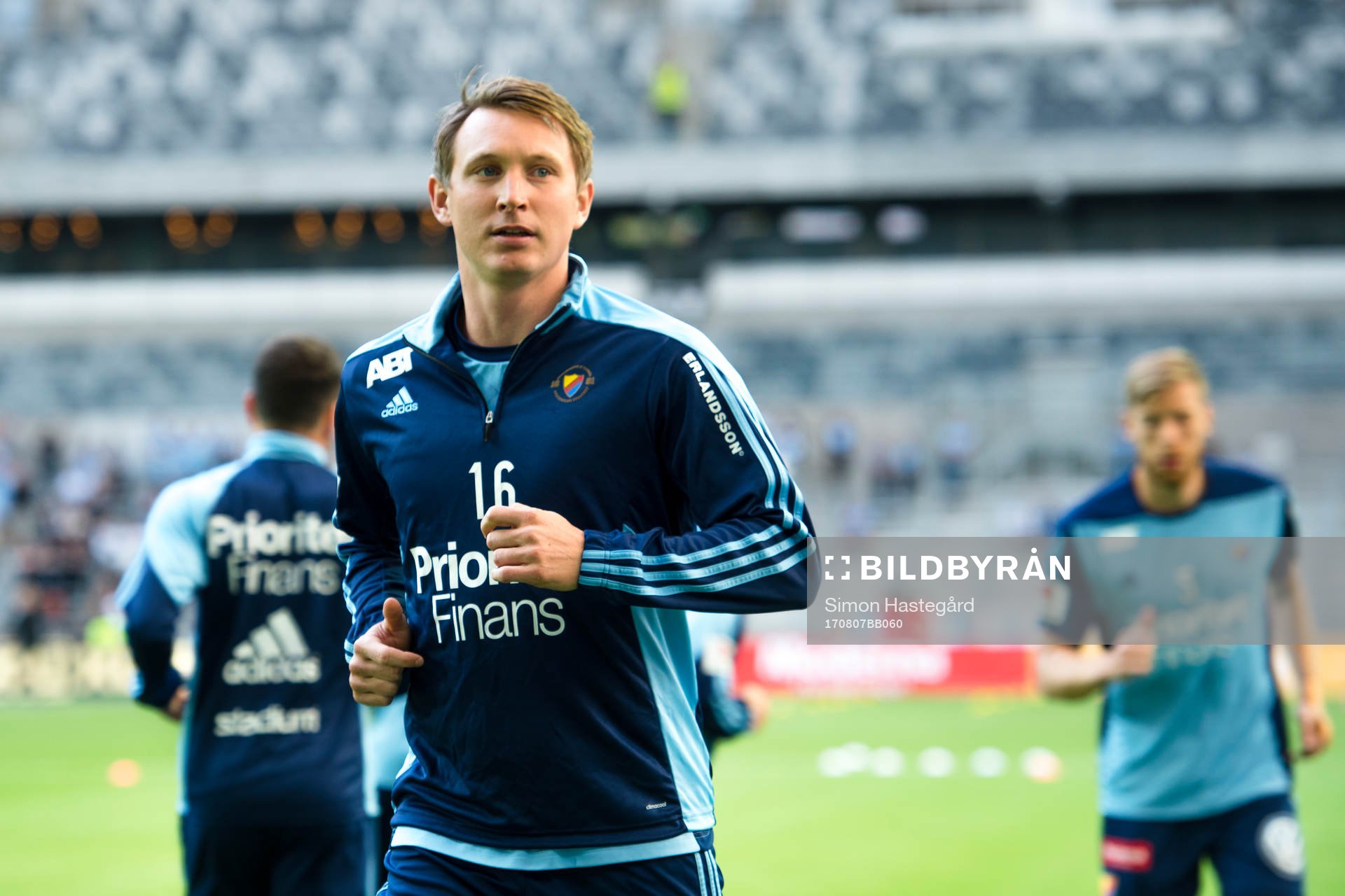 Djurgårdens Kim Källström före fotbollsmatchen i