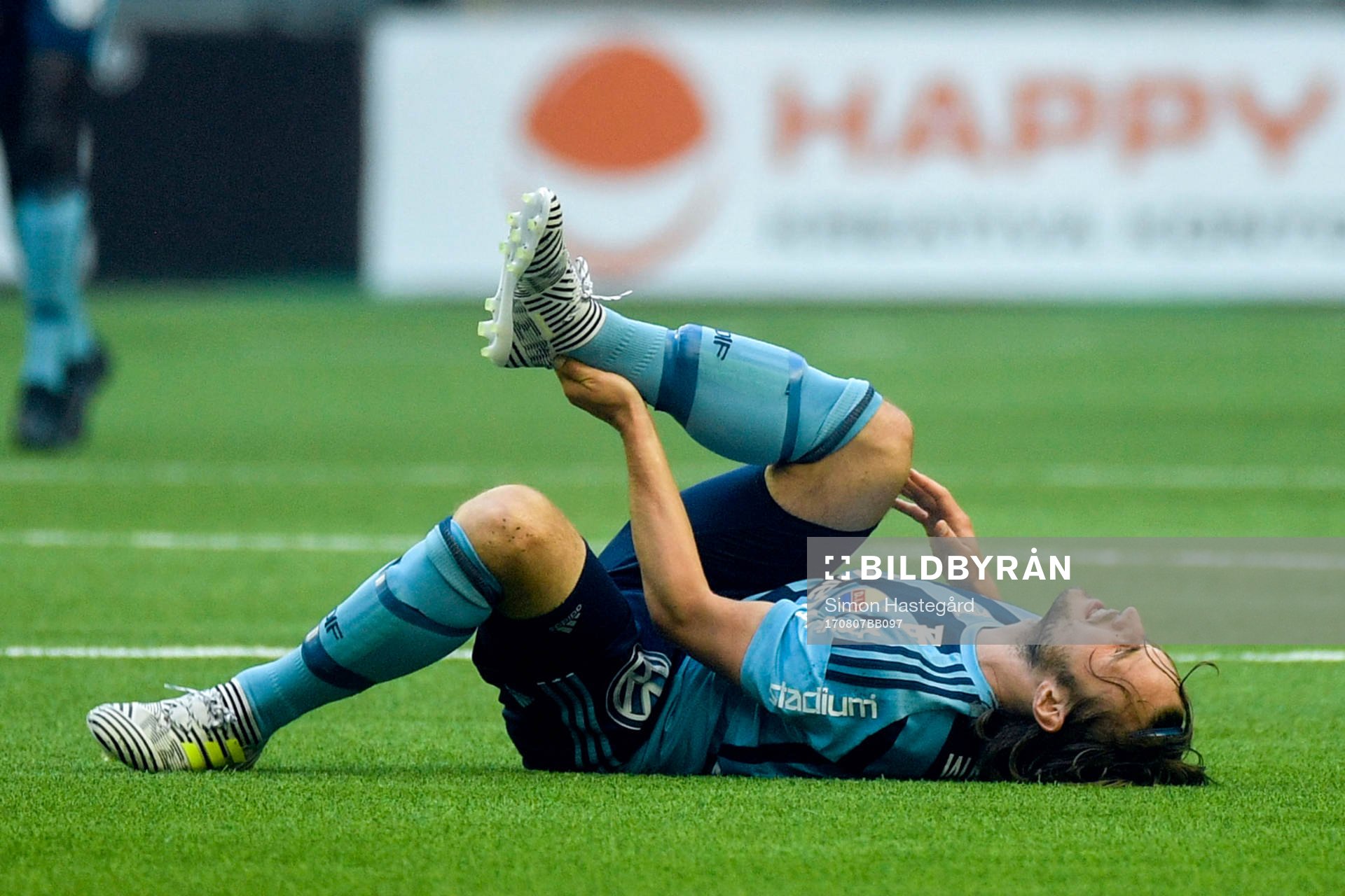 Djurgårdens Kevin Walker har ont