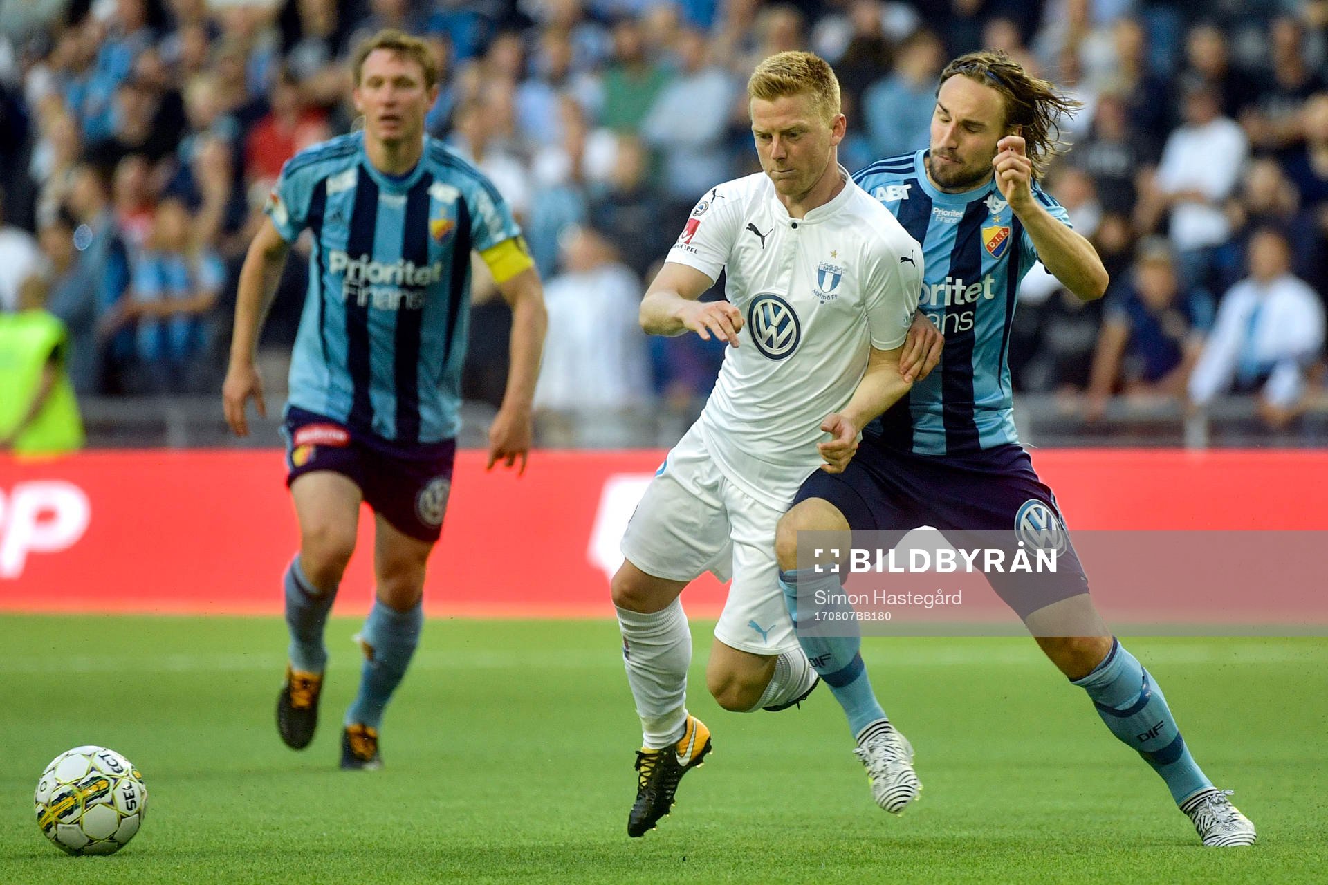 Malmö FFs Anders Christiansen och Djurgårdens Kevin Walker