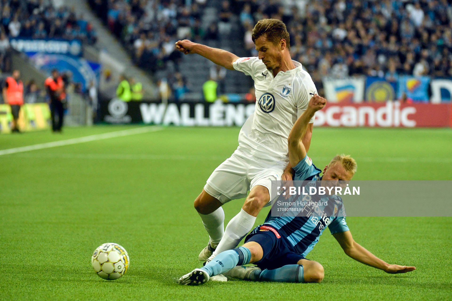 Malmö FFs Markus Rosenberg och Djurgårdens Elliot Käck