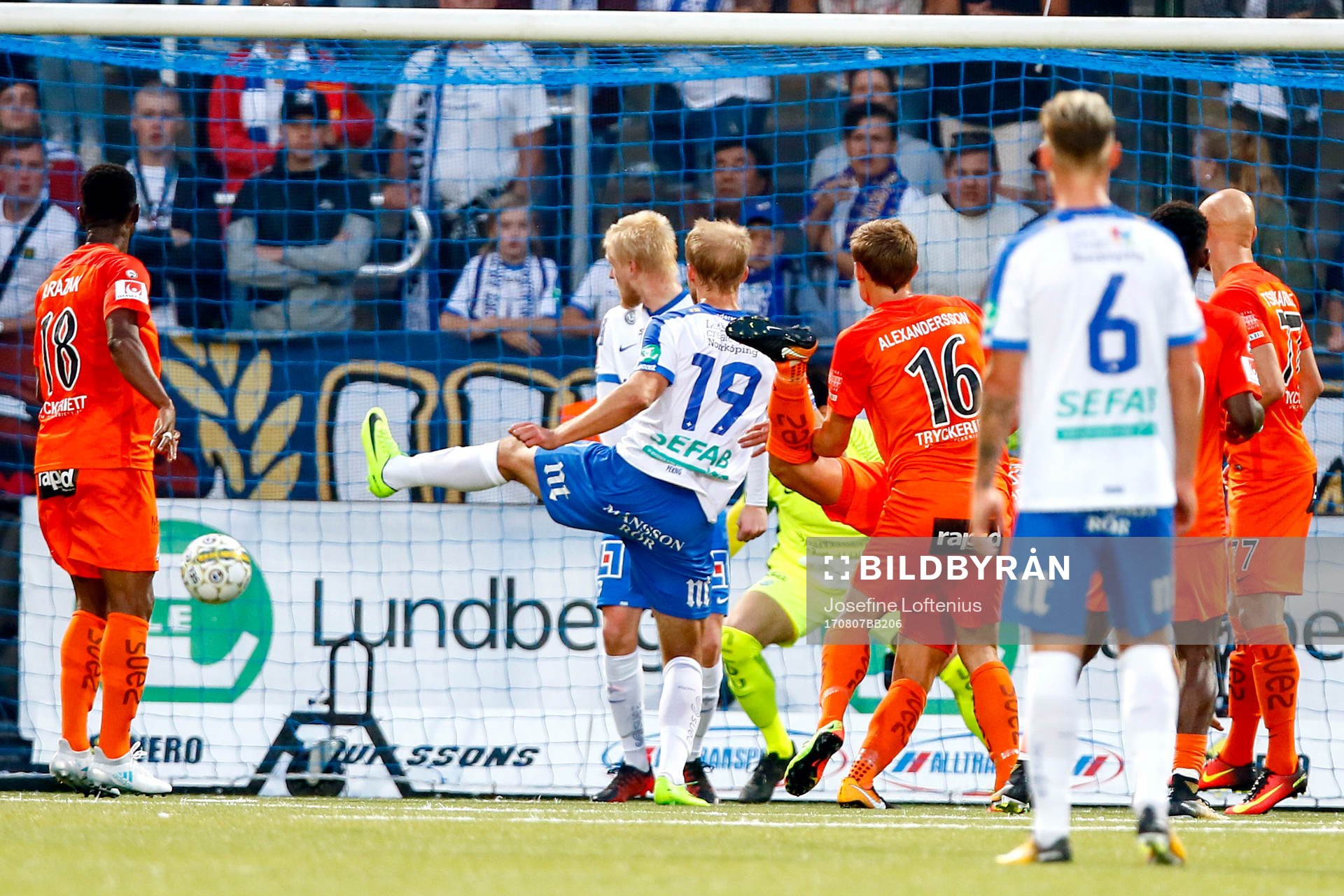 Norrköpings Sebastian Andersson gör 1-0