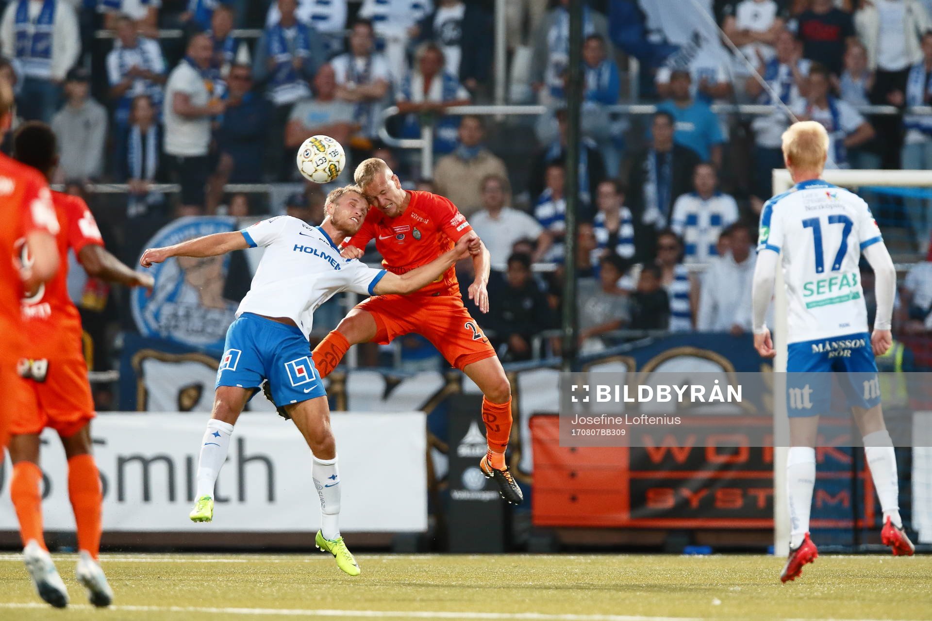 Norrköpings Sebastian Andersson och AFC Eskilstunas