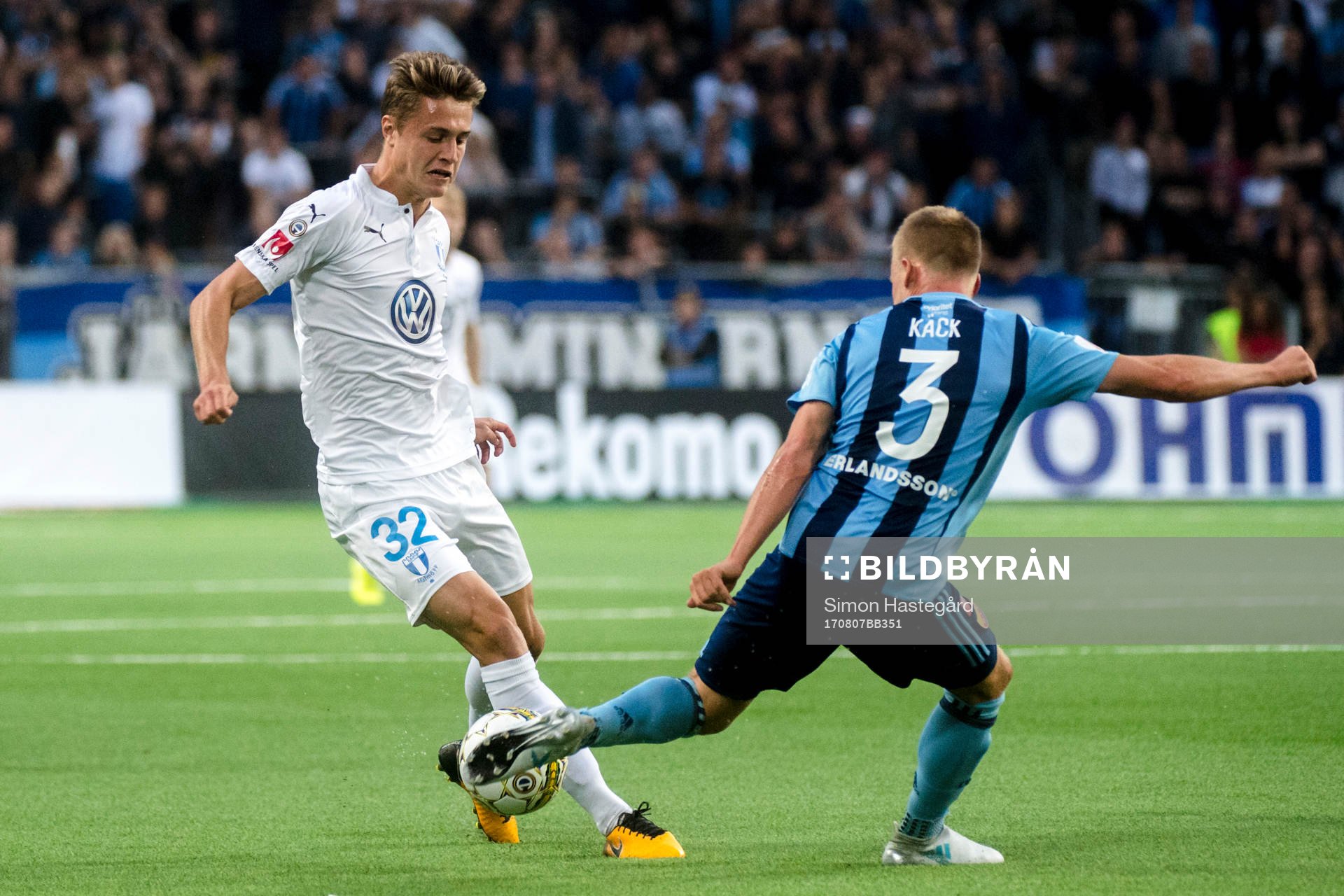 Malmö FFs Mattias Svanberg och Djurgårdens Elliot Käck