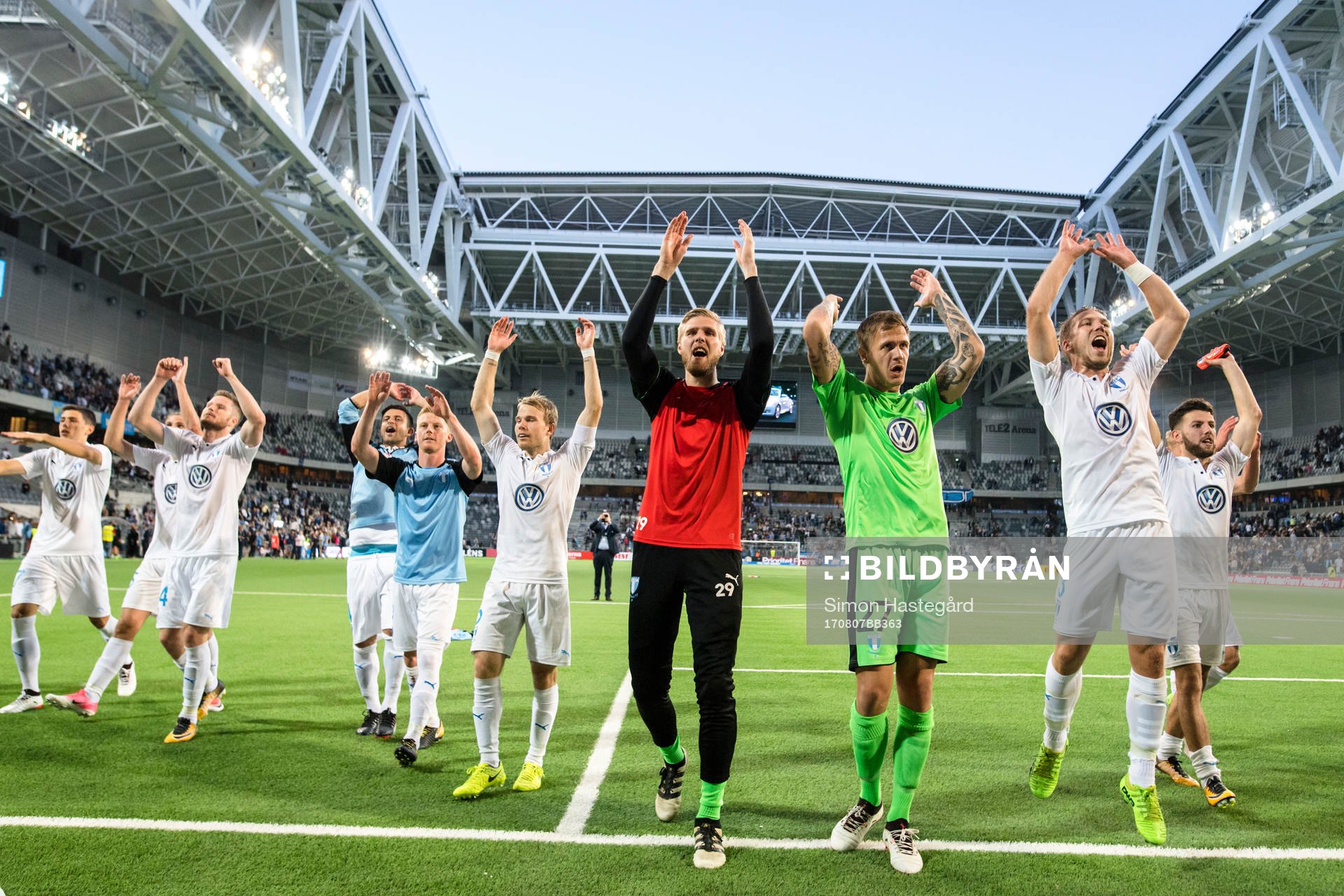 Malmö FFs målvakt Fredrik Andersson och målvakt Johan