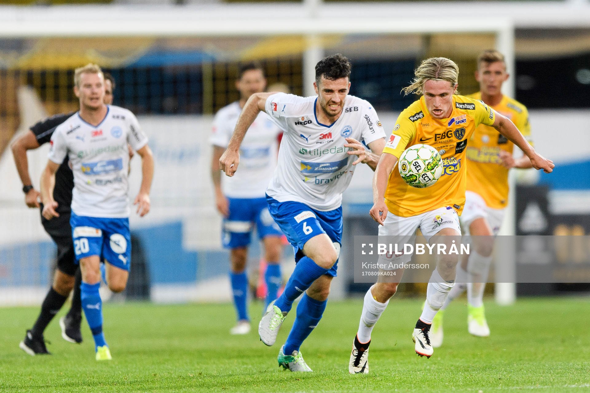 Värnamos Tyler Lissette och Falkenbergs Viktor Götesson