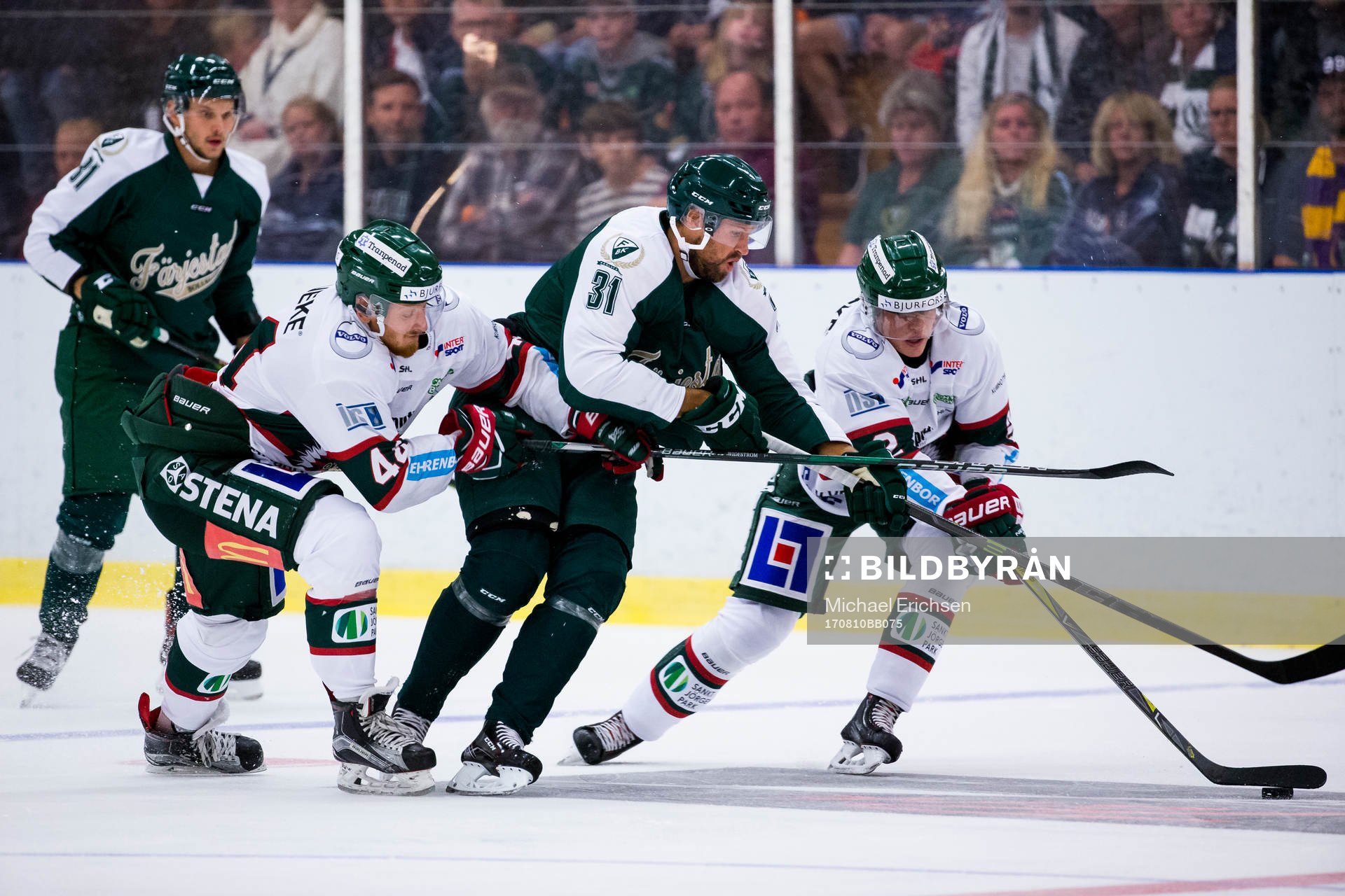 Färjestads Dick Axelsson mot Frölundas Pontus Widerström