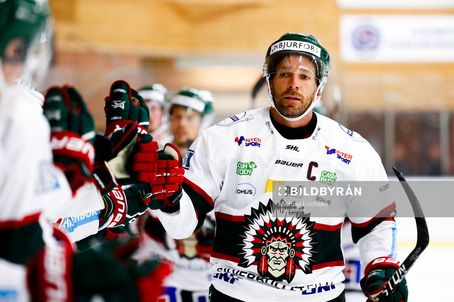 Frölundas Joel Lundqvist jublar