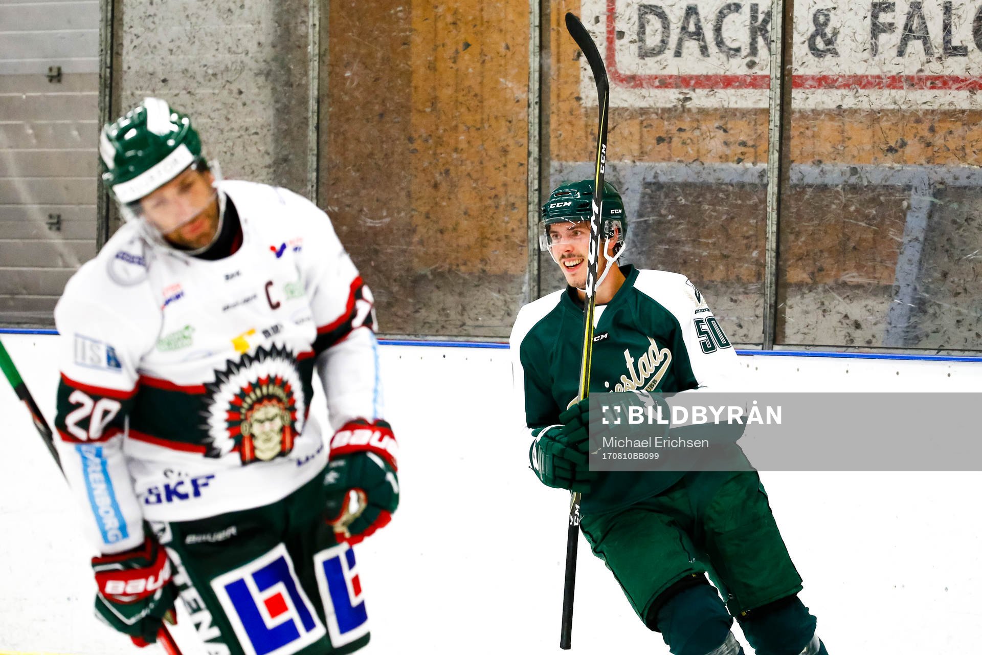 Frölundas Joel Lundqvist deppar samtidigt som Färjestads