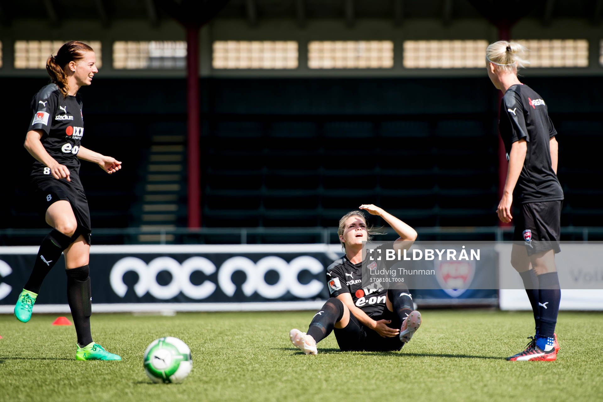 Lotta Schelin, Hanna Folkesson och Caroline Seger