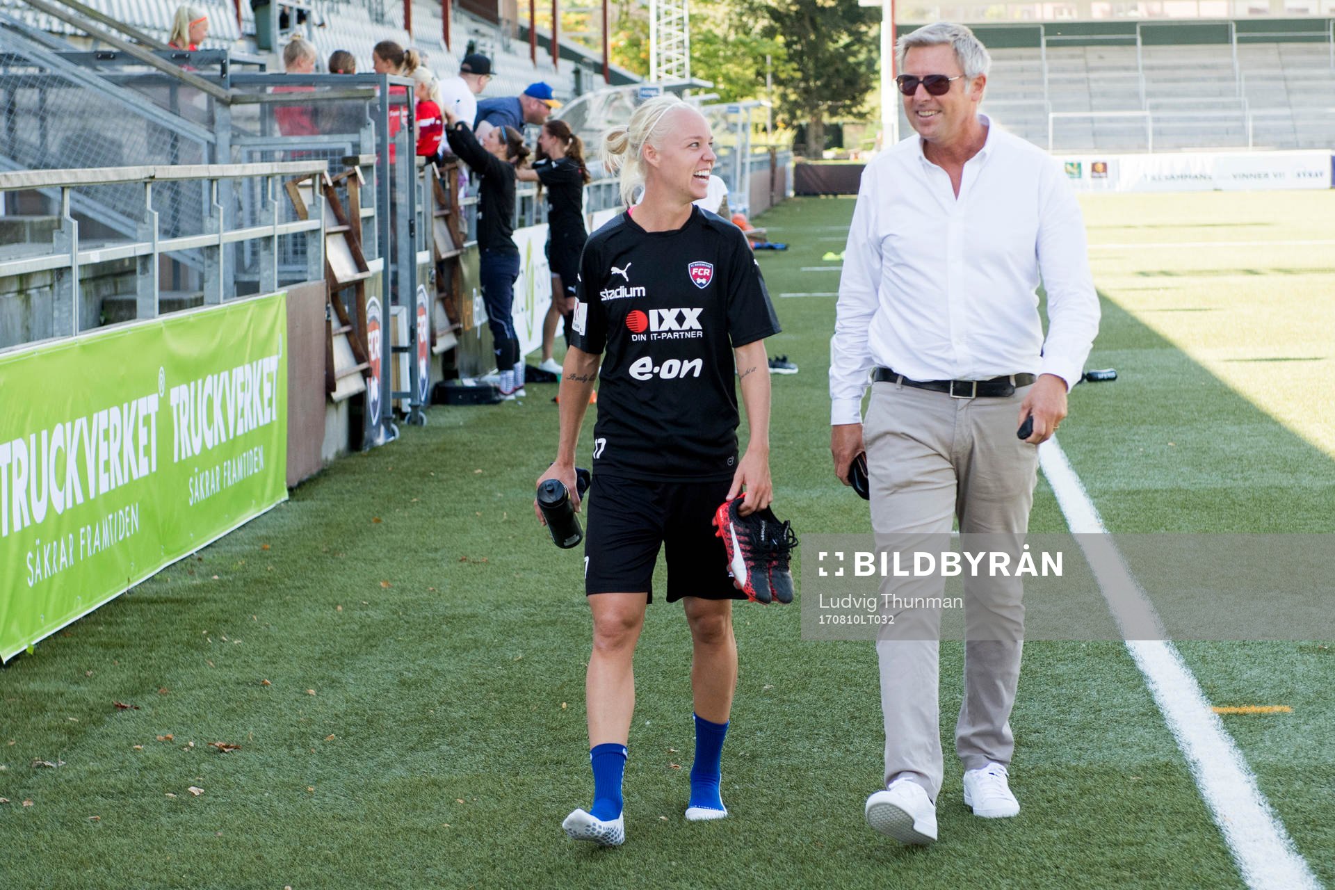 Caroline Seger och fd VD Klas Tjebbes