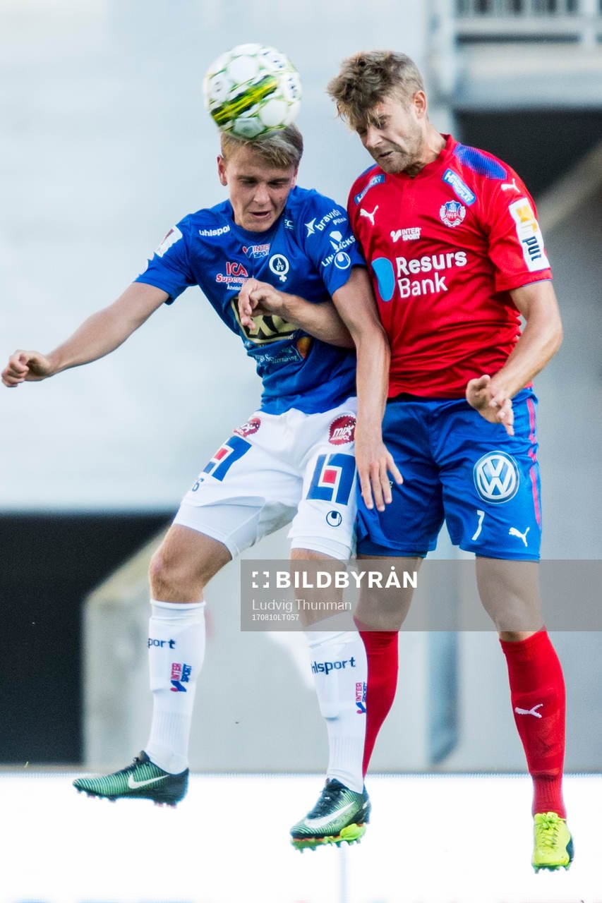 Åtvidabergs Simon Marklund och Helsingborgs Viktor Ljung