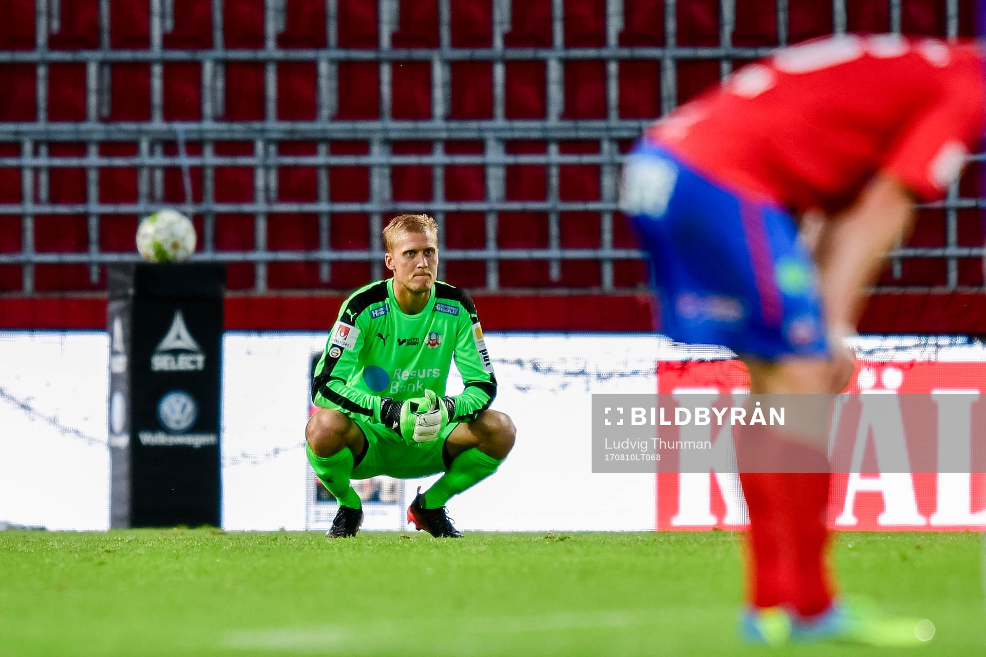 Helsingborgs målvakt Pär Hansson deppar