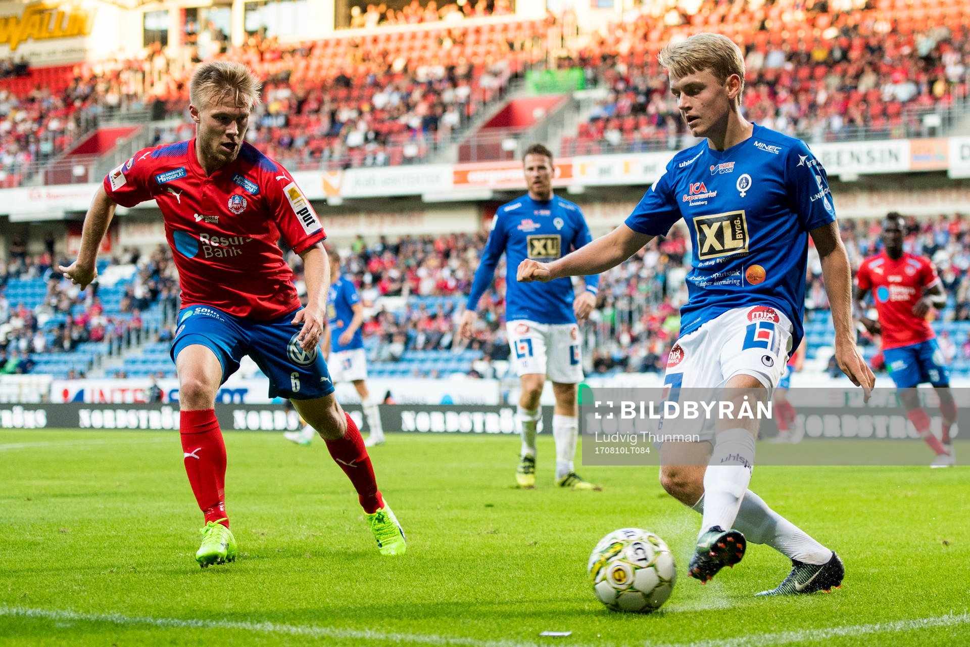 Helsingborgs Andreas Landgren och Åtvidabergs Simon