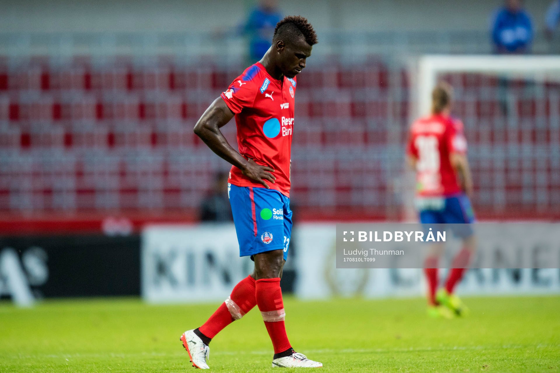 Helsingborgs Edwin Gyimah deppar