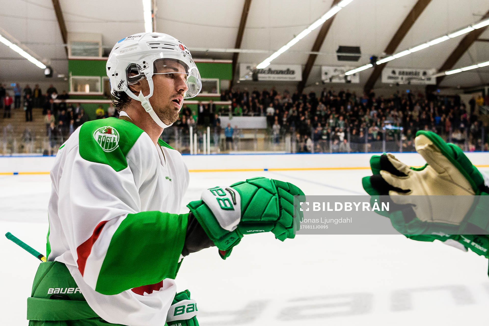 Rögles Daniel Sylwander jublar