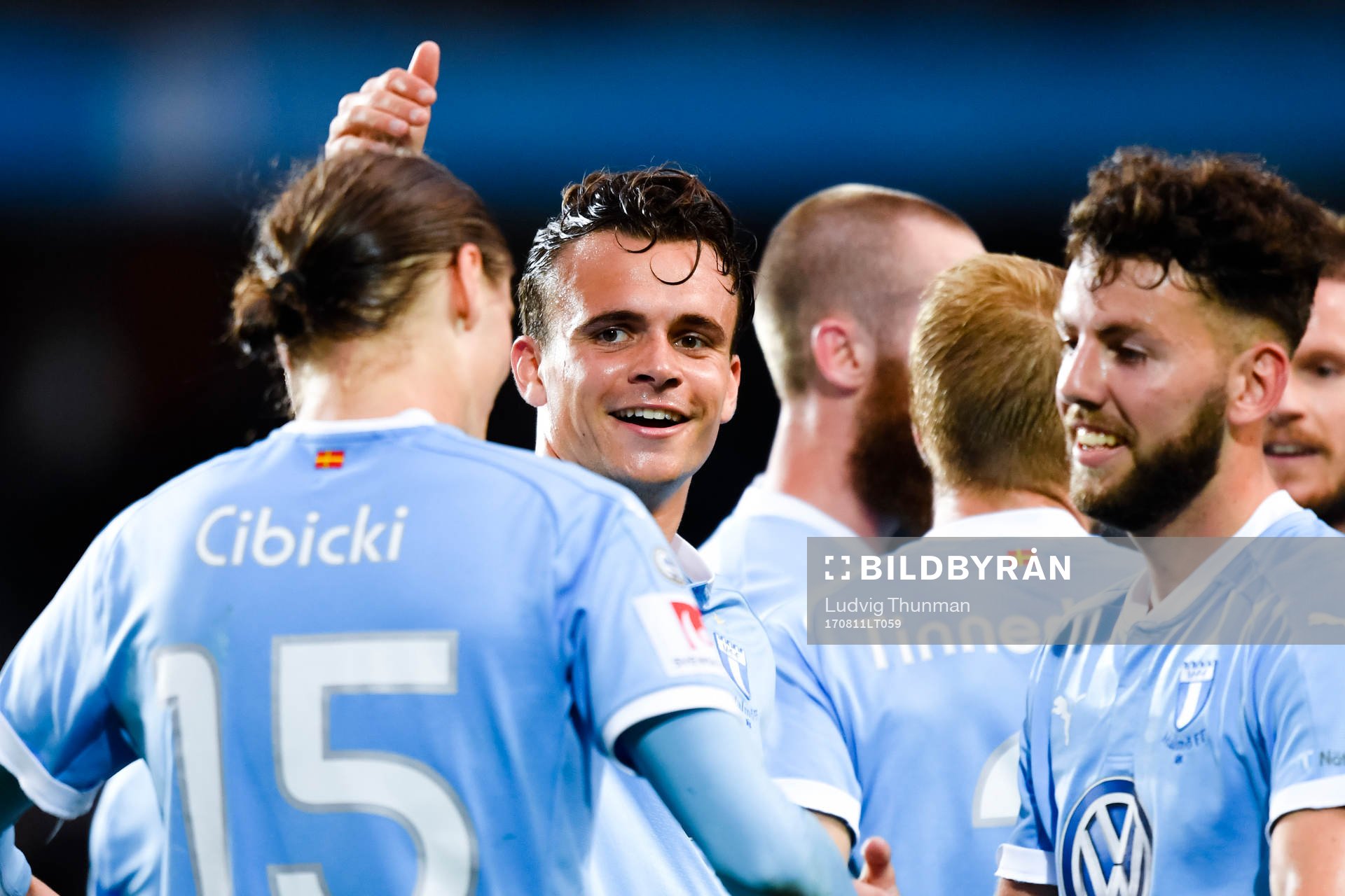 Malmö FFs Andreas Vindheim jublar med Erdal Rakip