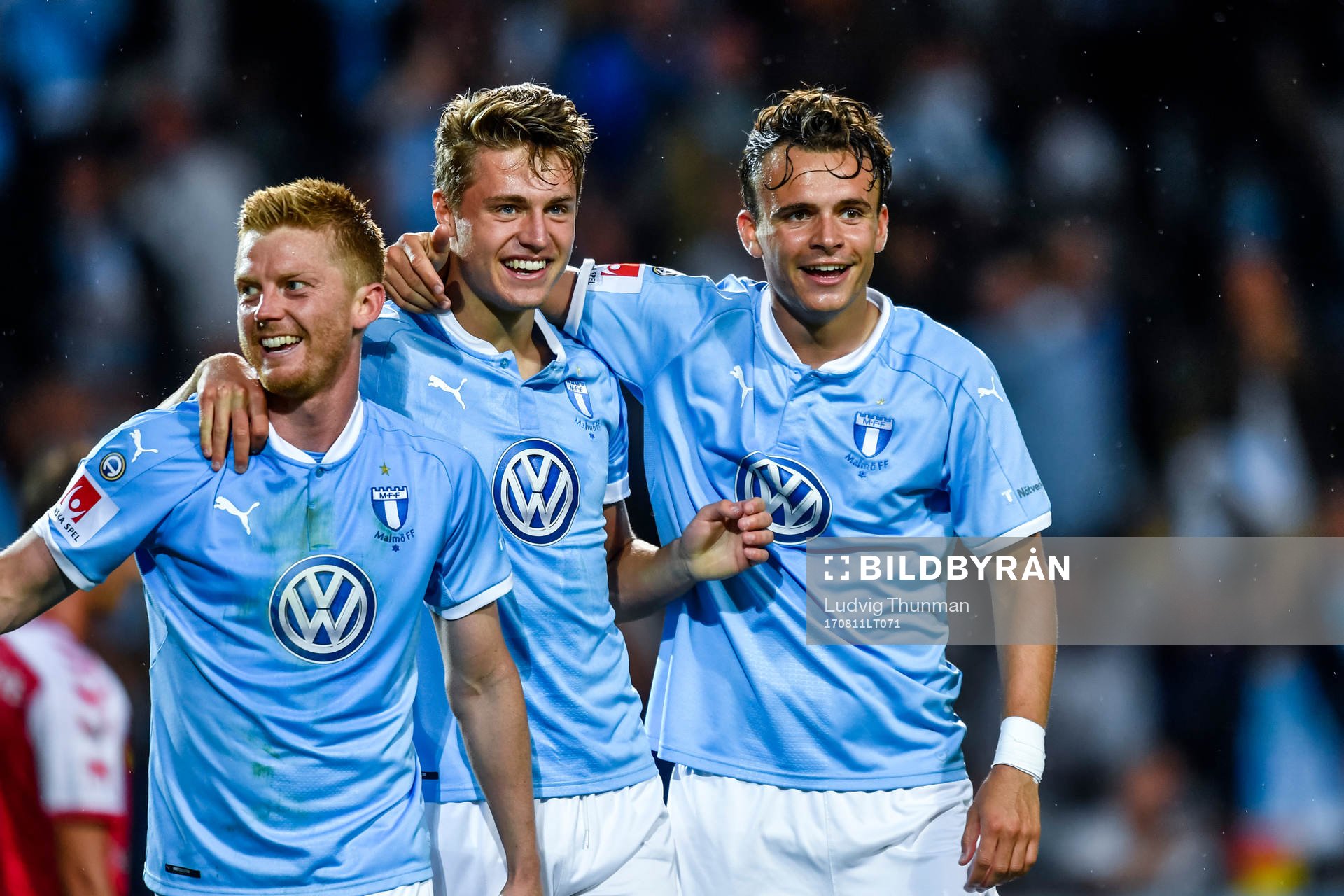Malmö FFs Anders Christiansen, Mattias Svanberg och