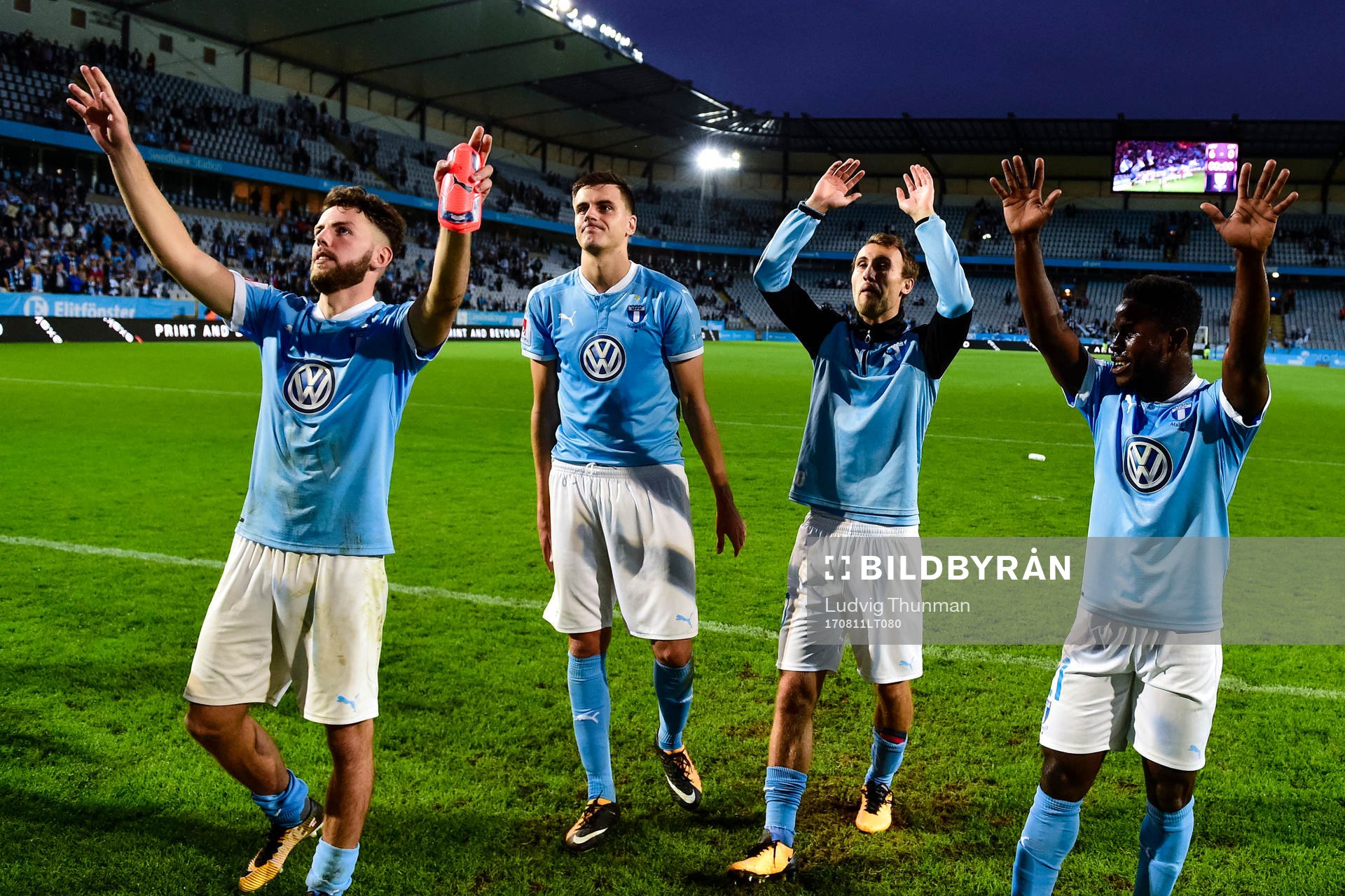 Malmö FFs Erdal Rakip , Alexander Jeremejeff , Magnus