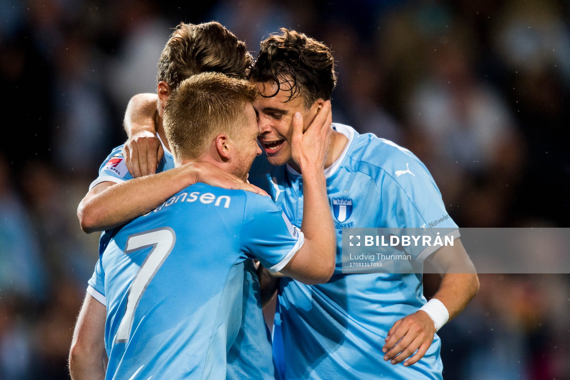 Malmö FFs Anders Christiansen kramar om Mattias Svanberg