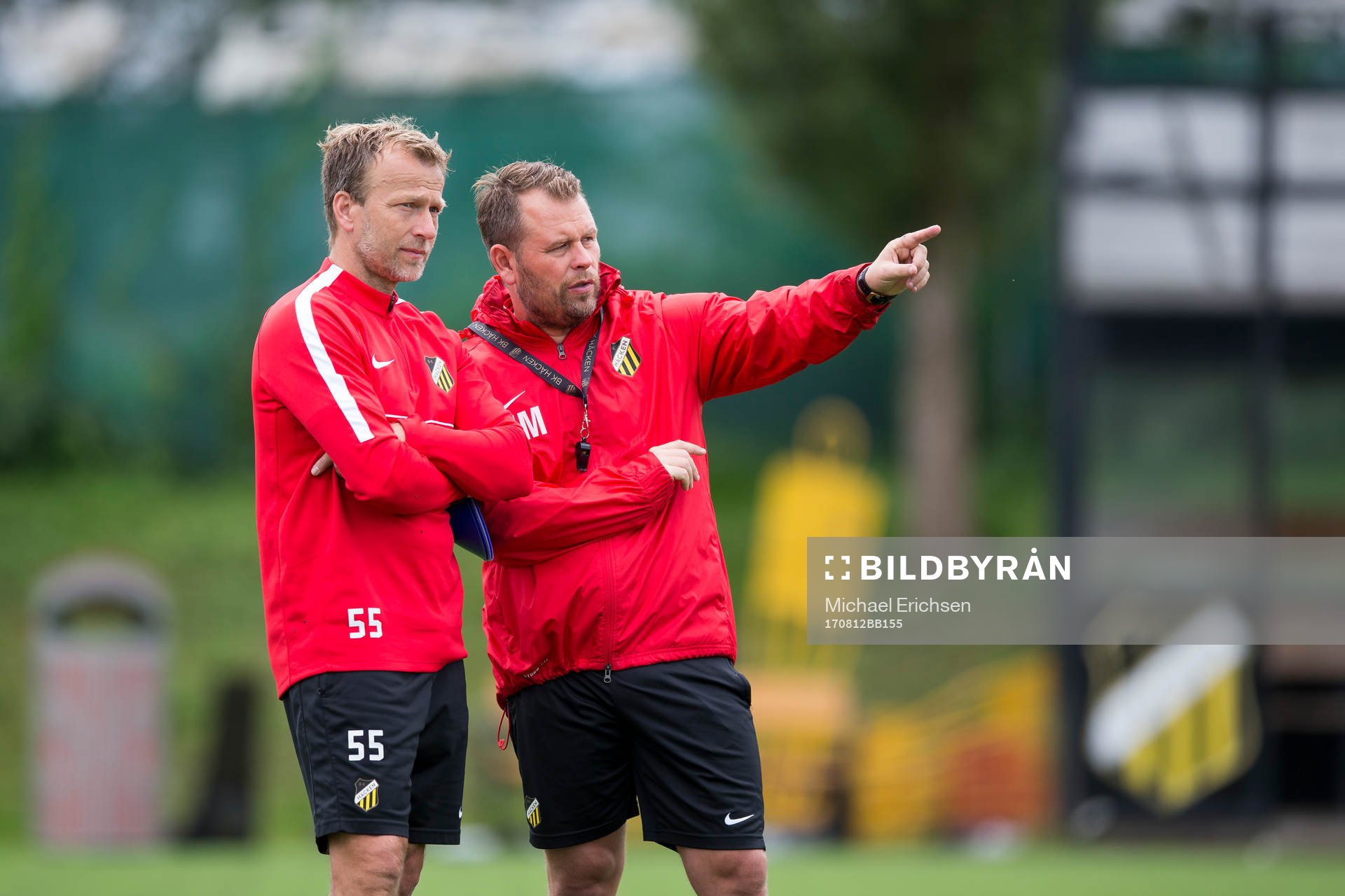 Häckens fystränare Johan Ekblom och tränare Mikael Stahre