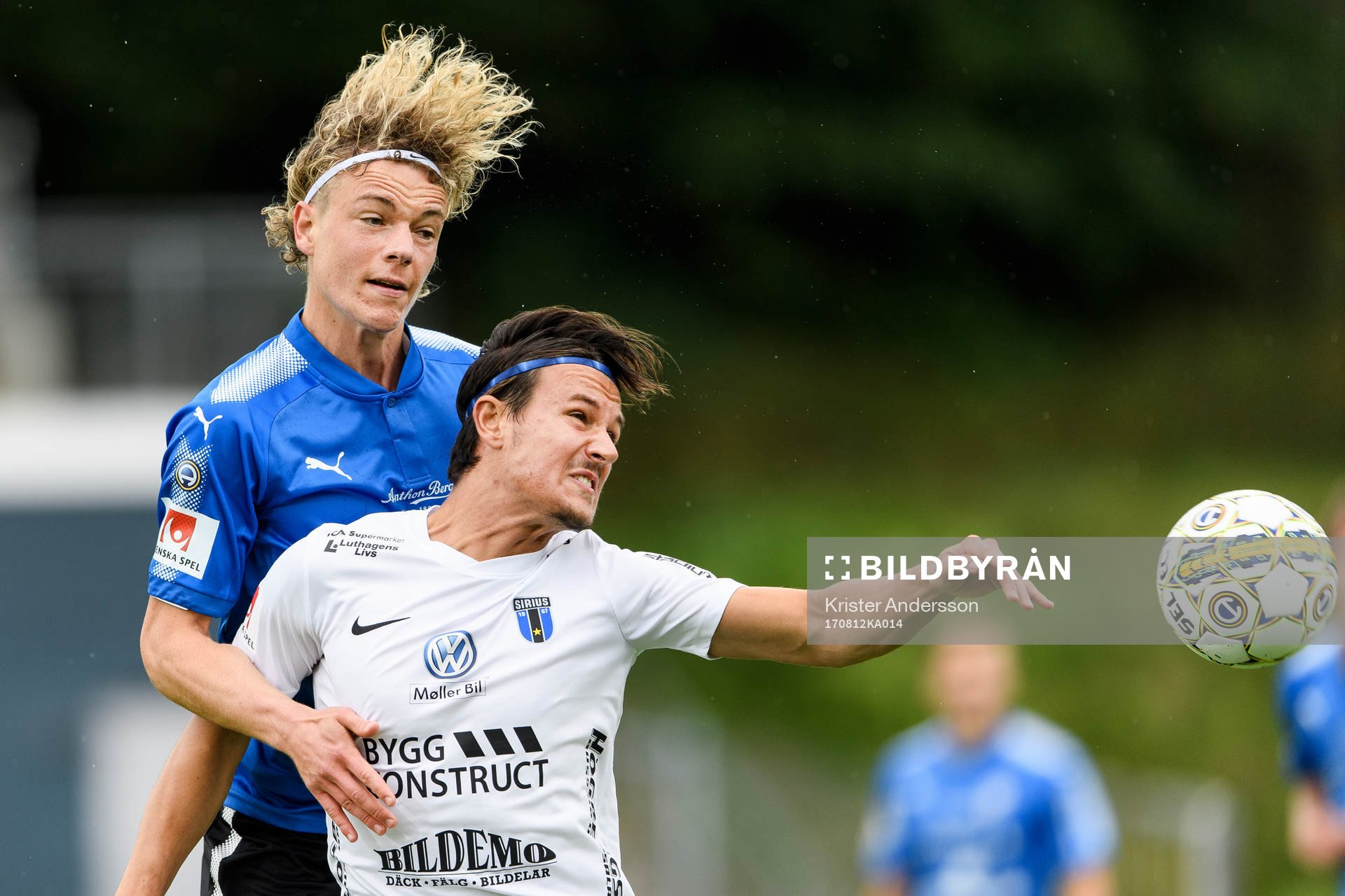 Halmstads Höskuldur Gunnlaugsson och Sirius Stefano Vecchia