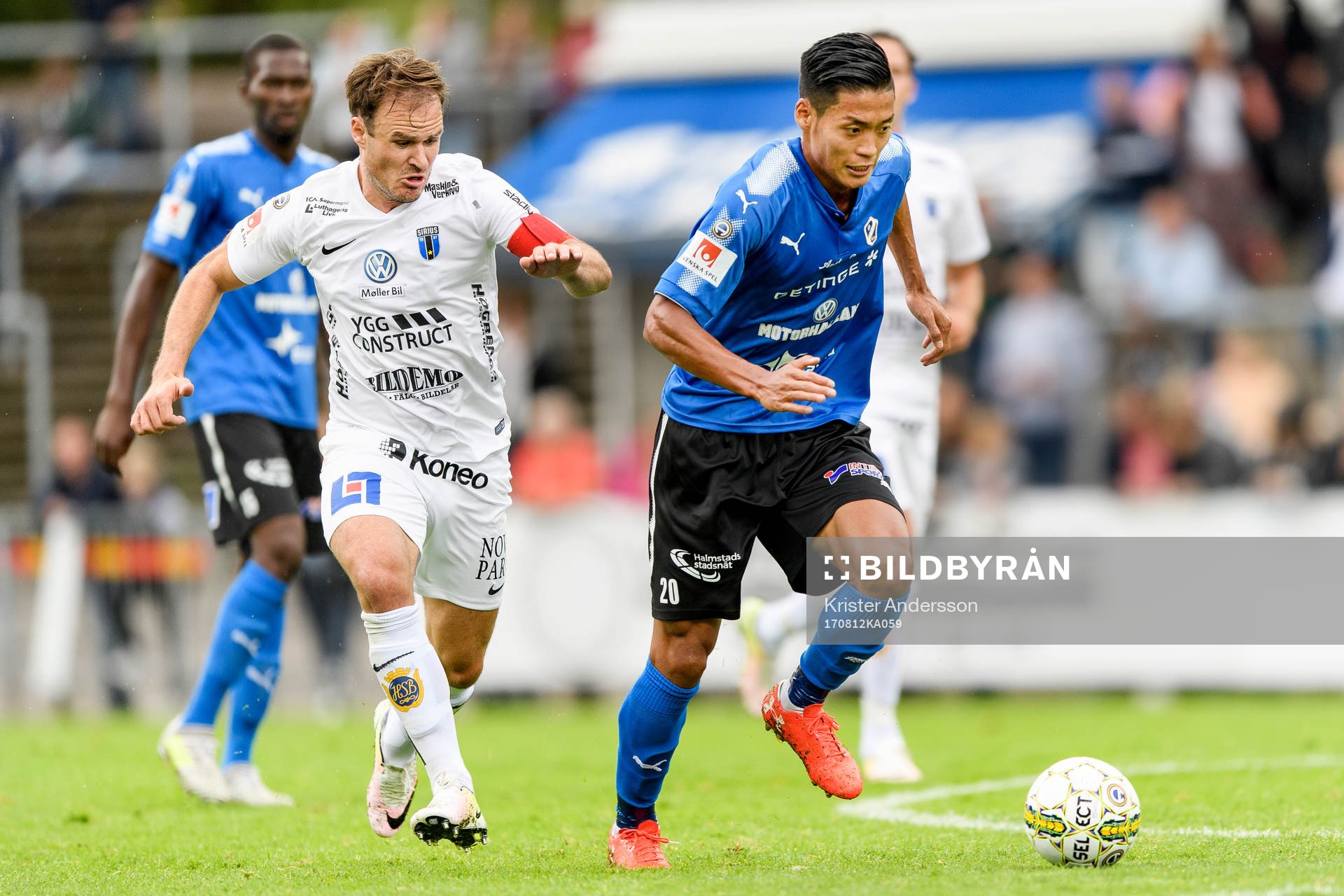 Sirius Niklas Busch Thor och Halmstads Kosuke Kinoshita