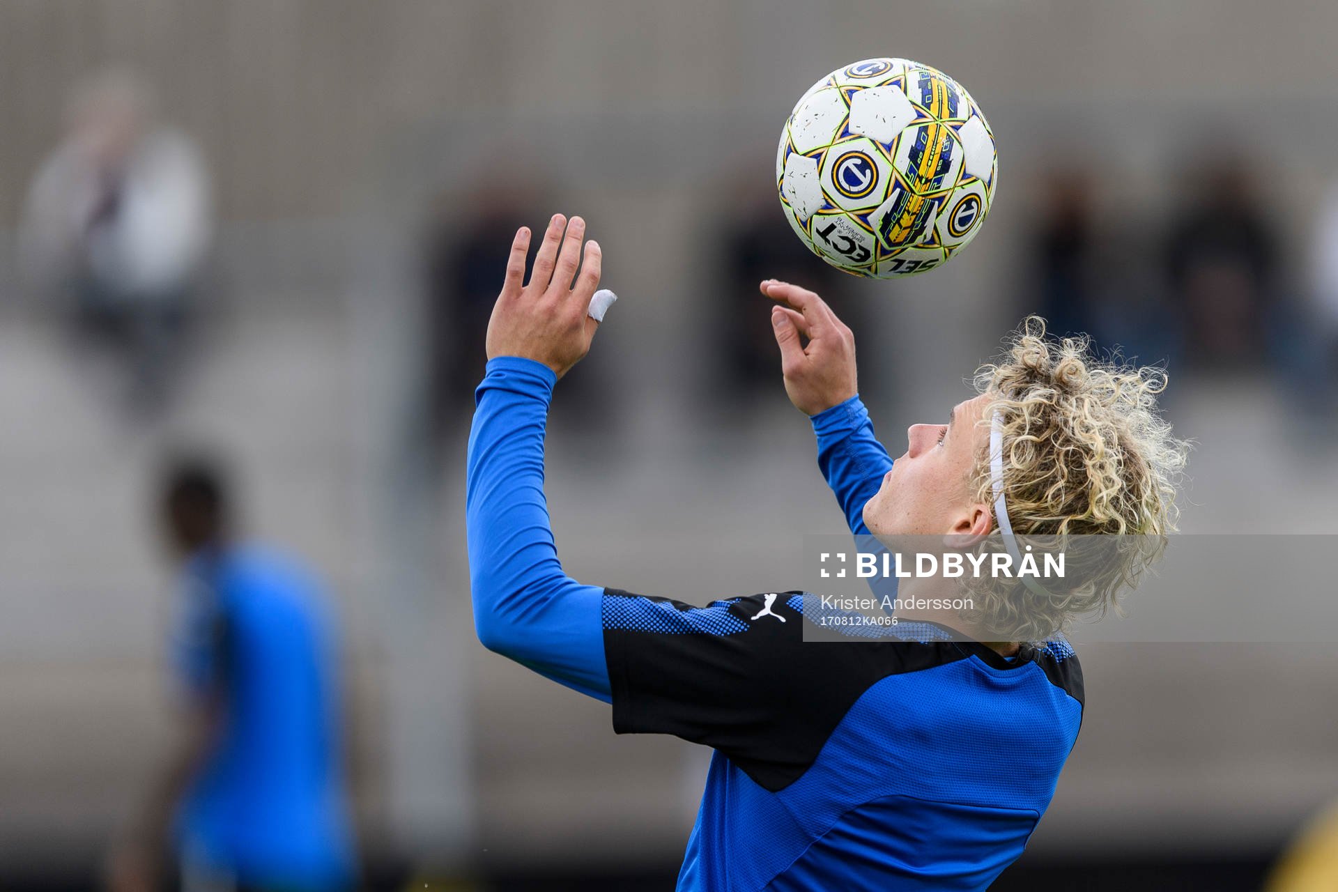 Halmstads Höskuldur Gunnlaugsson före fotbollsmatchen i