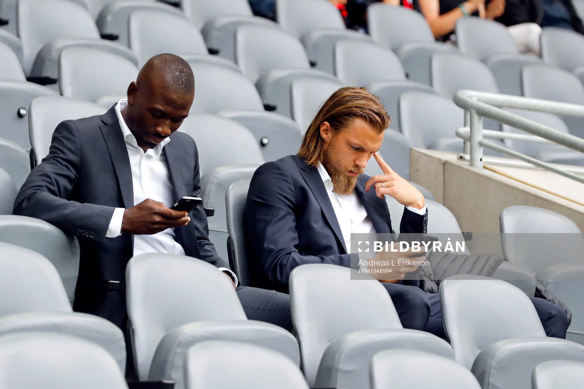 Hammarbys avstängda Pa Amat Dibba och Björn Paulsen