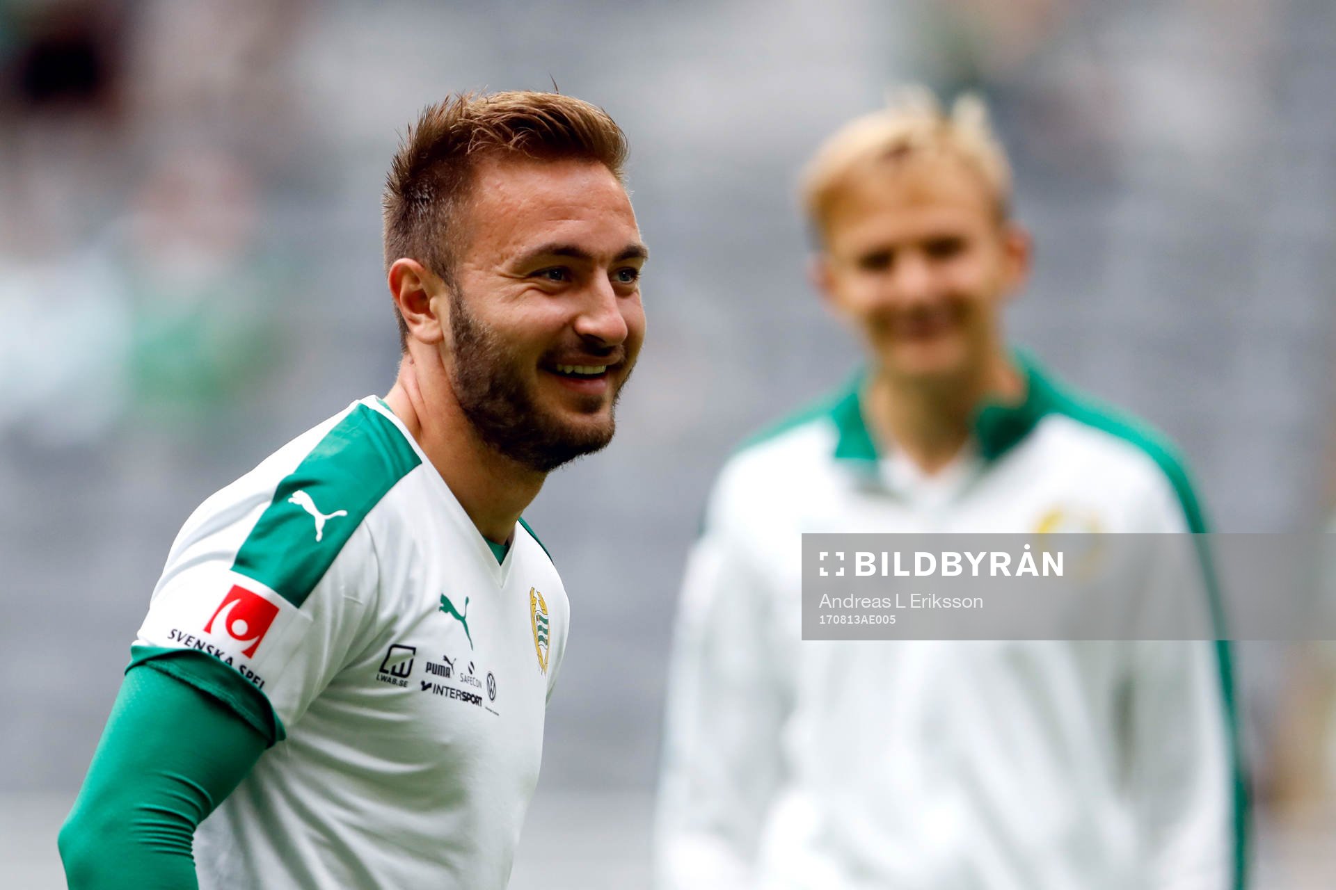 Hammarbys Muamer Tankovic och Oscar Krusnell