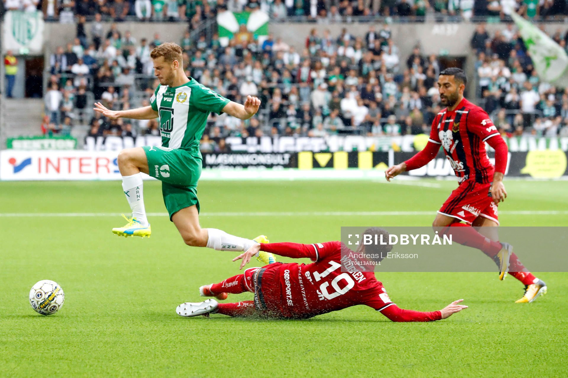 Hammarbys Rebin Asaad och Östersunds Dennis Widgren och