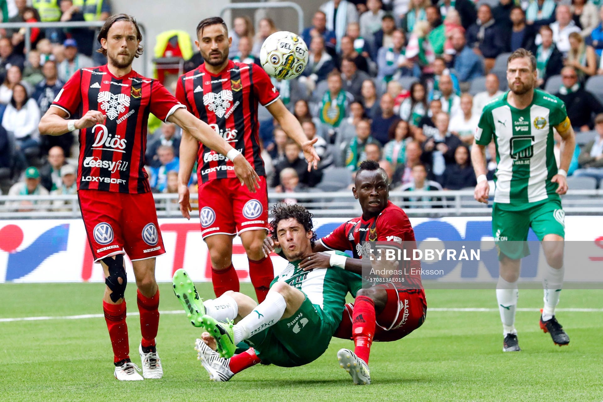 Hammarbys Romulo Cabral Pereira Pinto gör 1-0