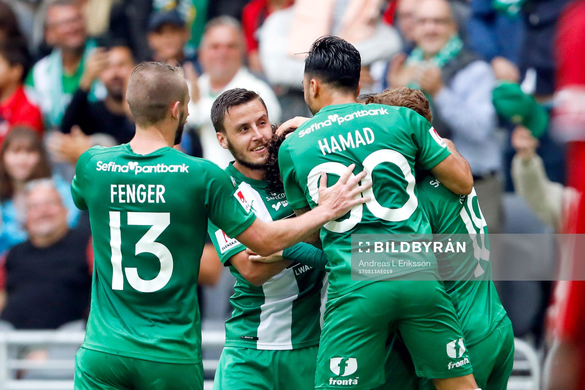 Hammarbys Mads Fenger Nielsen, Jeppe Andersen, Jiloan Hamad