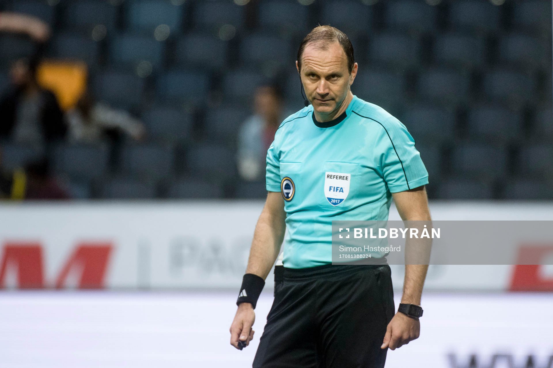 Matchens domare Jonas Eriksson