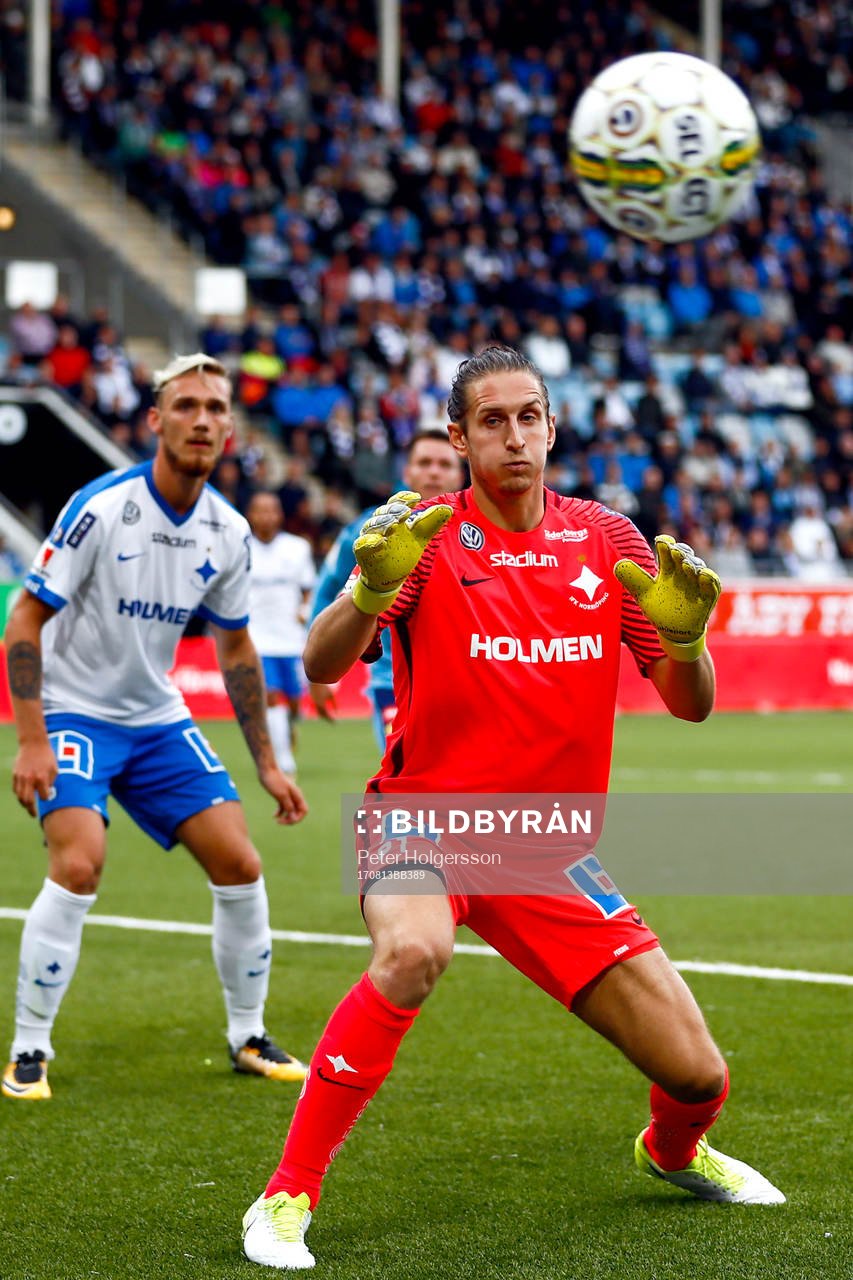 Norrköpings målvakt David Mitov Nilsson