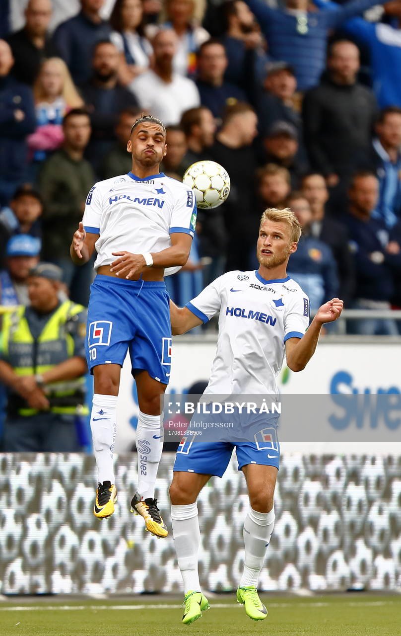 Norrköpings Alexander Jakobsen och Sebastian Andersson