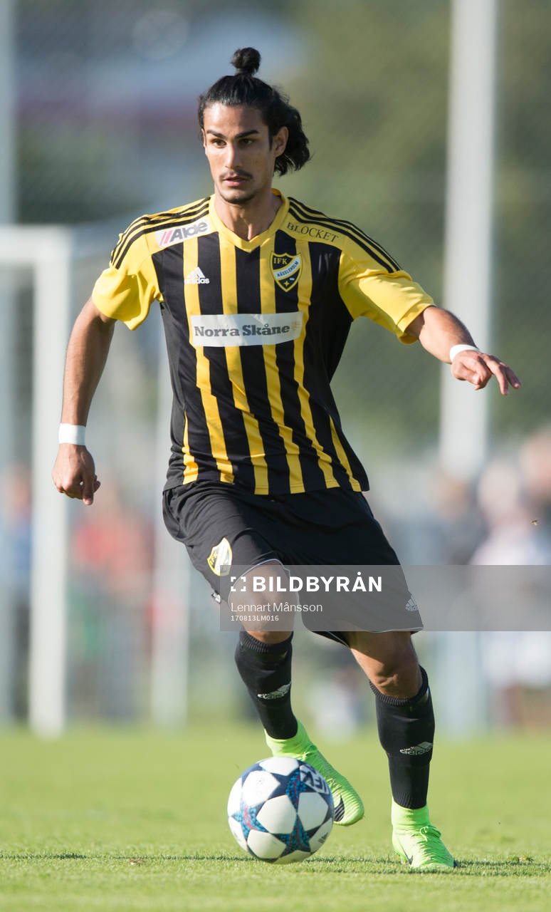 IFK Hässleholms Ameer Naseer i matchen i division 2 mellan IFK Hässleholm och Hässleholms IF i Hässleholm 13 augusti 2017.  