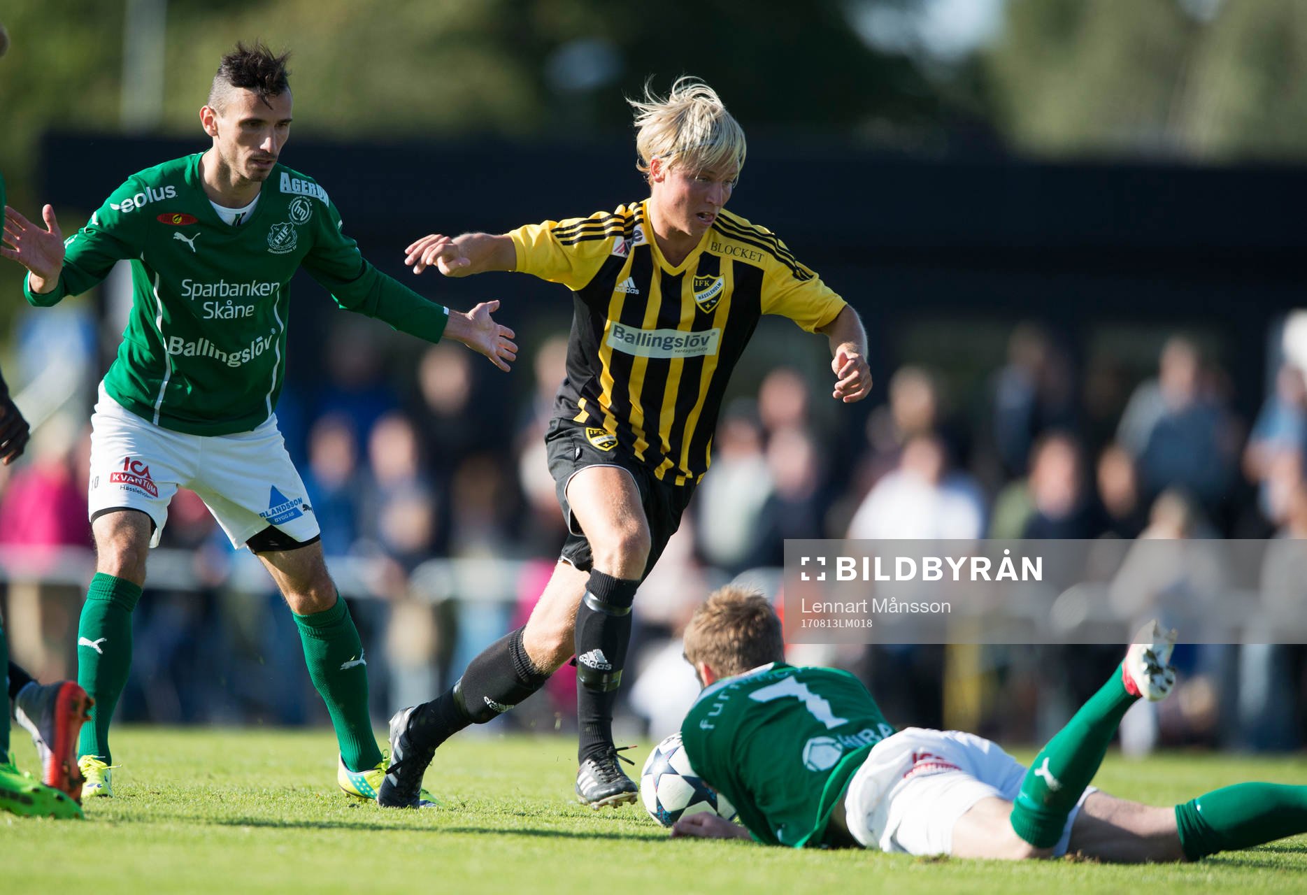 IFK Hässleholms  Gustaf Lindroth i matchen i division 2