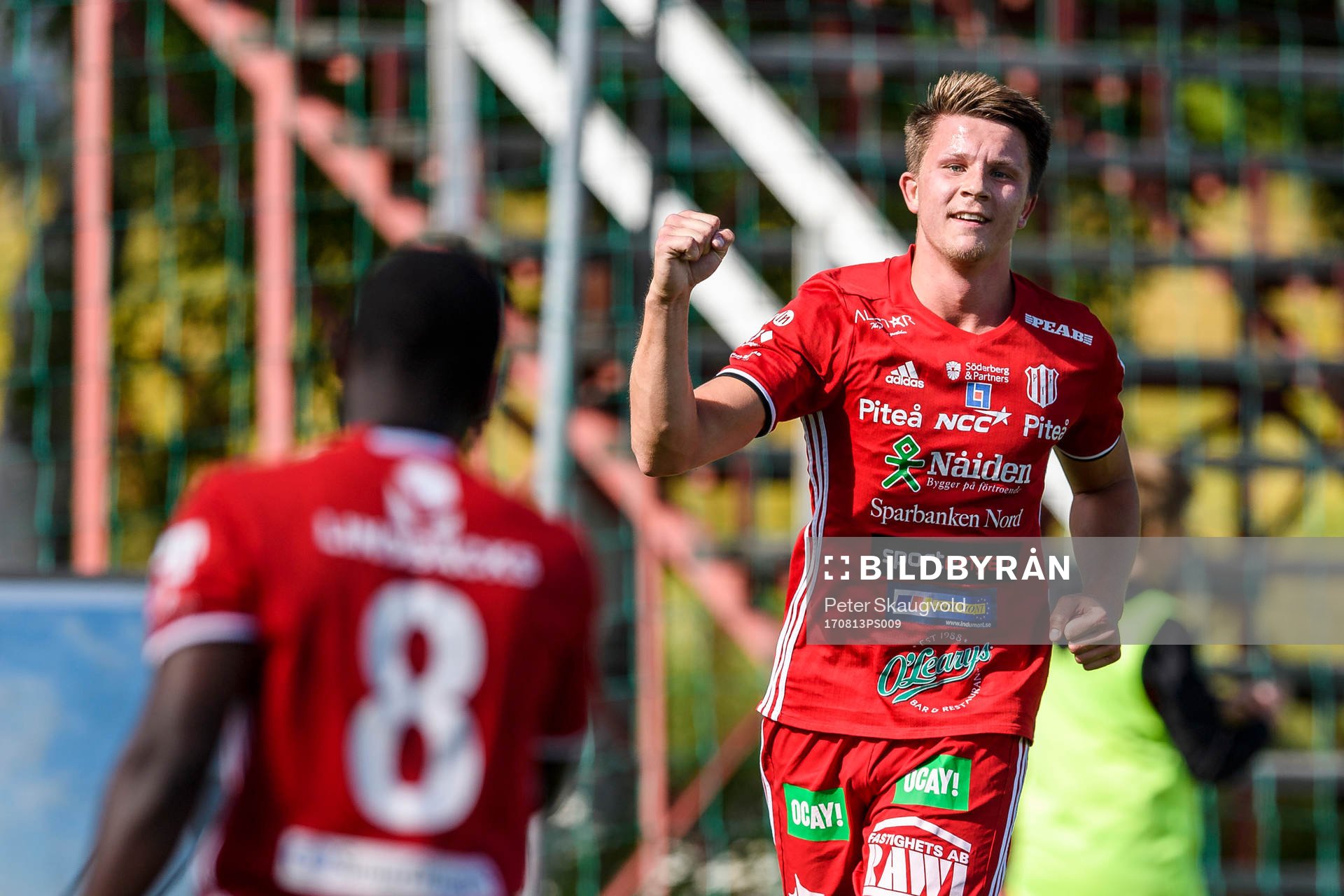 Piteås Joel Edström jublar
