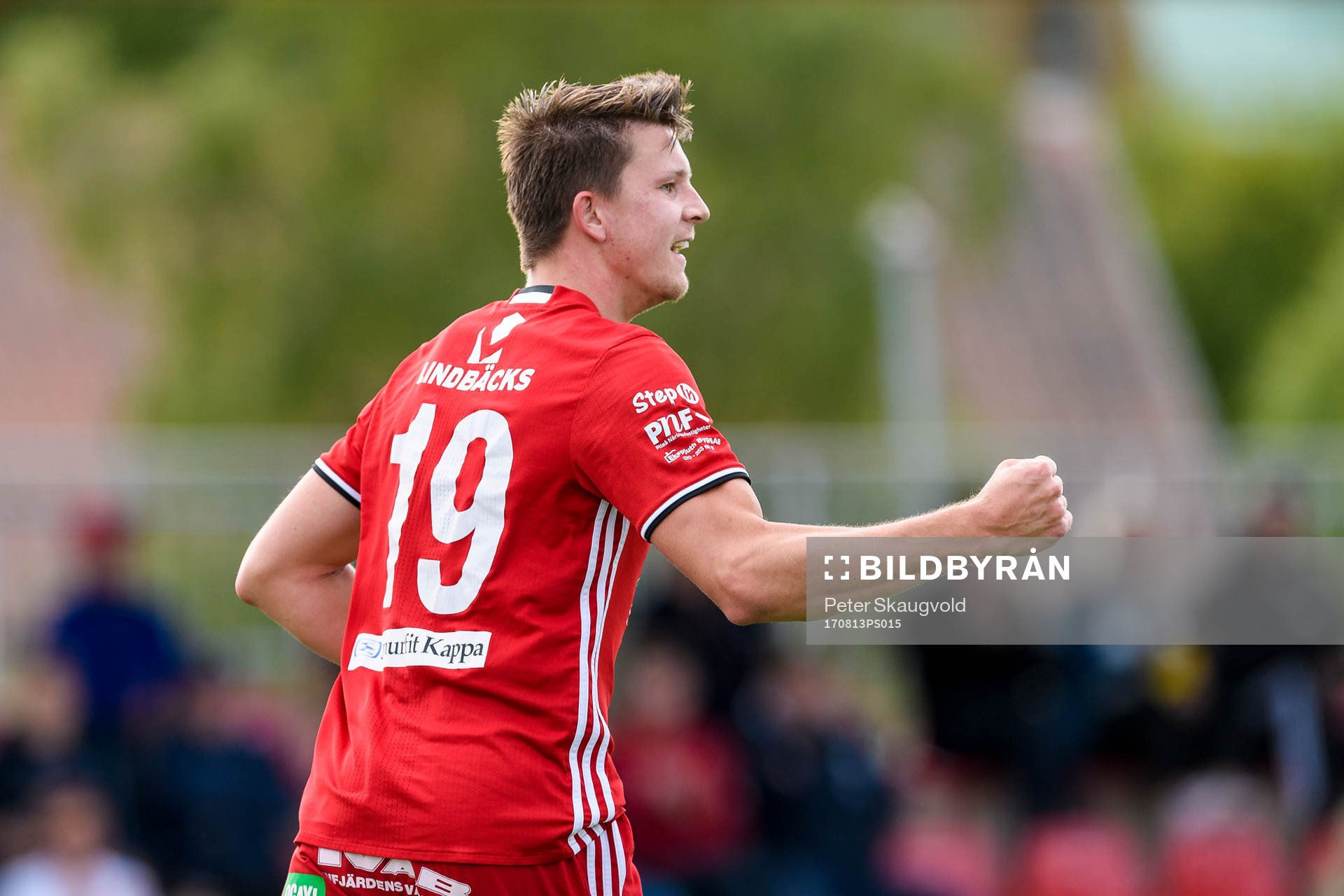 Piteås Joel Edström jublar