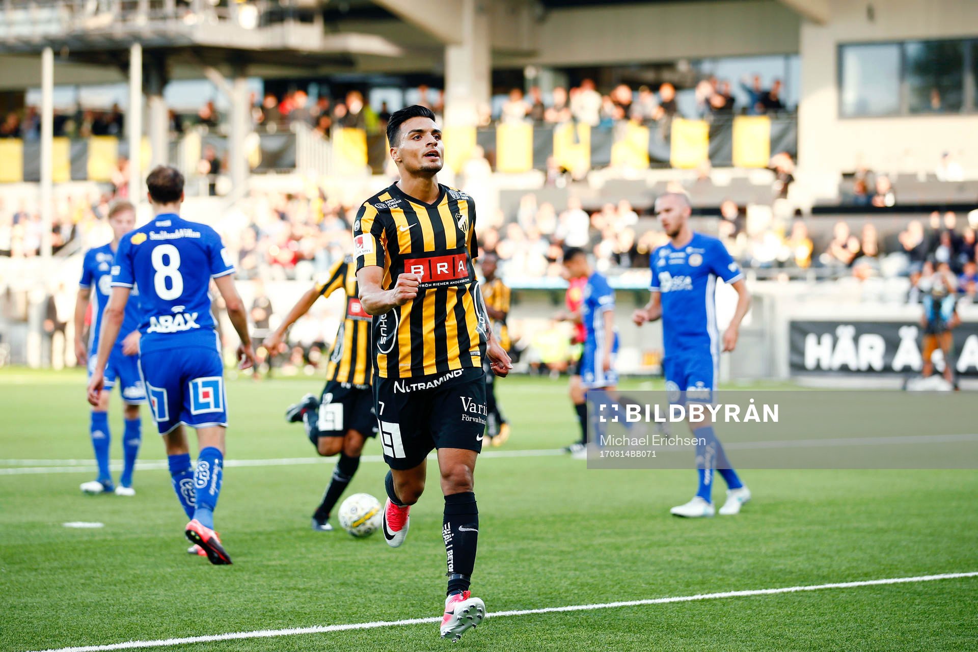 Häckens Ahmed Yasin jublar