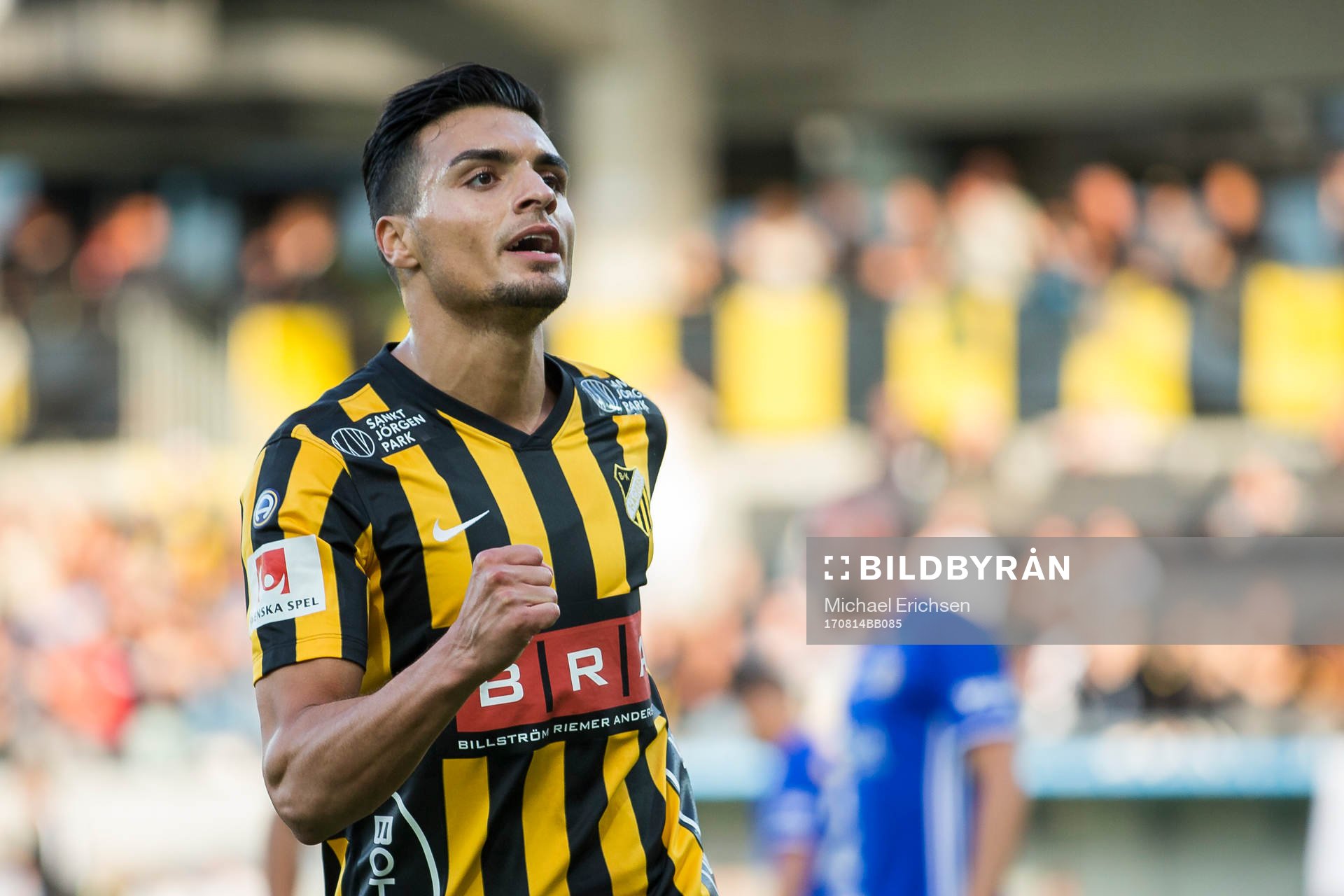 Häckens Ahmed Yasin jublar