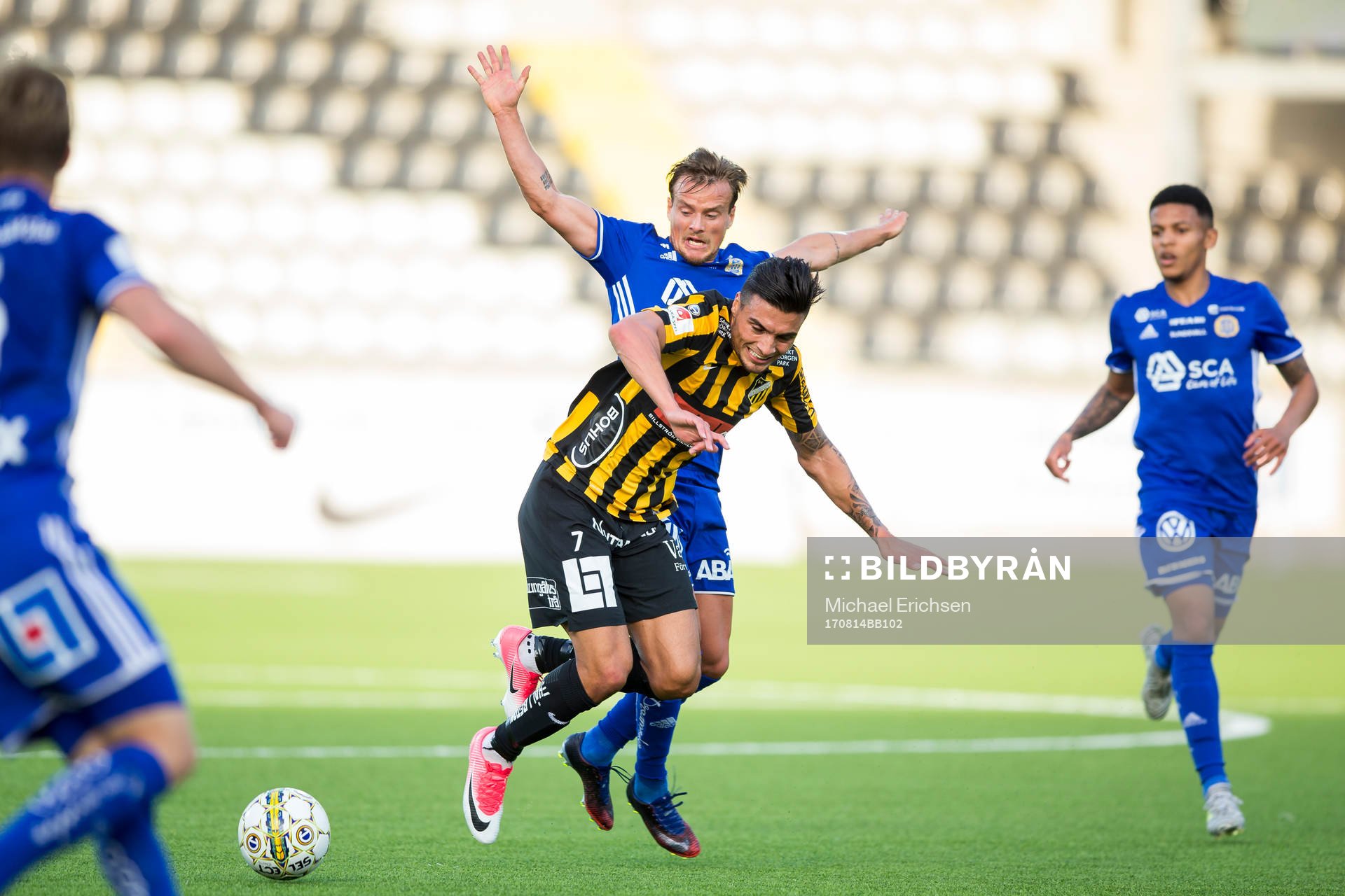 Sundsvalls Eric Larsson river omkull Häckens Ahmed Yasin