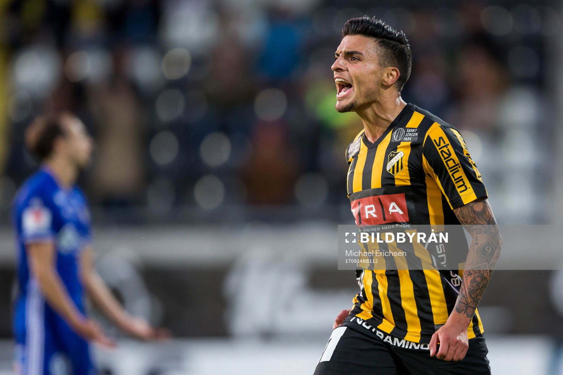 Häckens Ahmed Yasin jublar