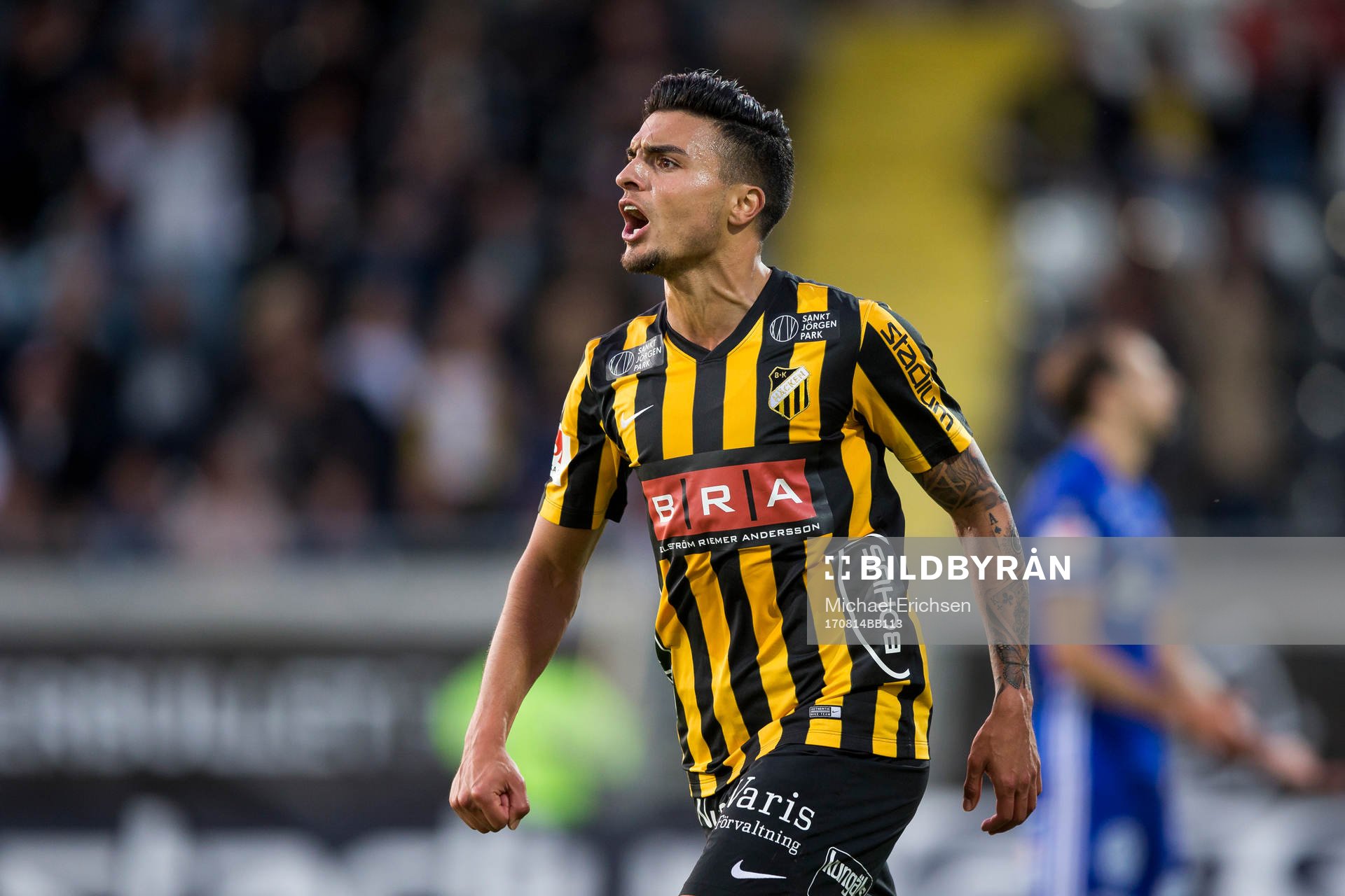 Häckens Ahmed Yasin jublar